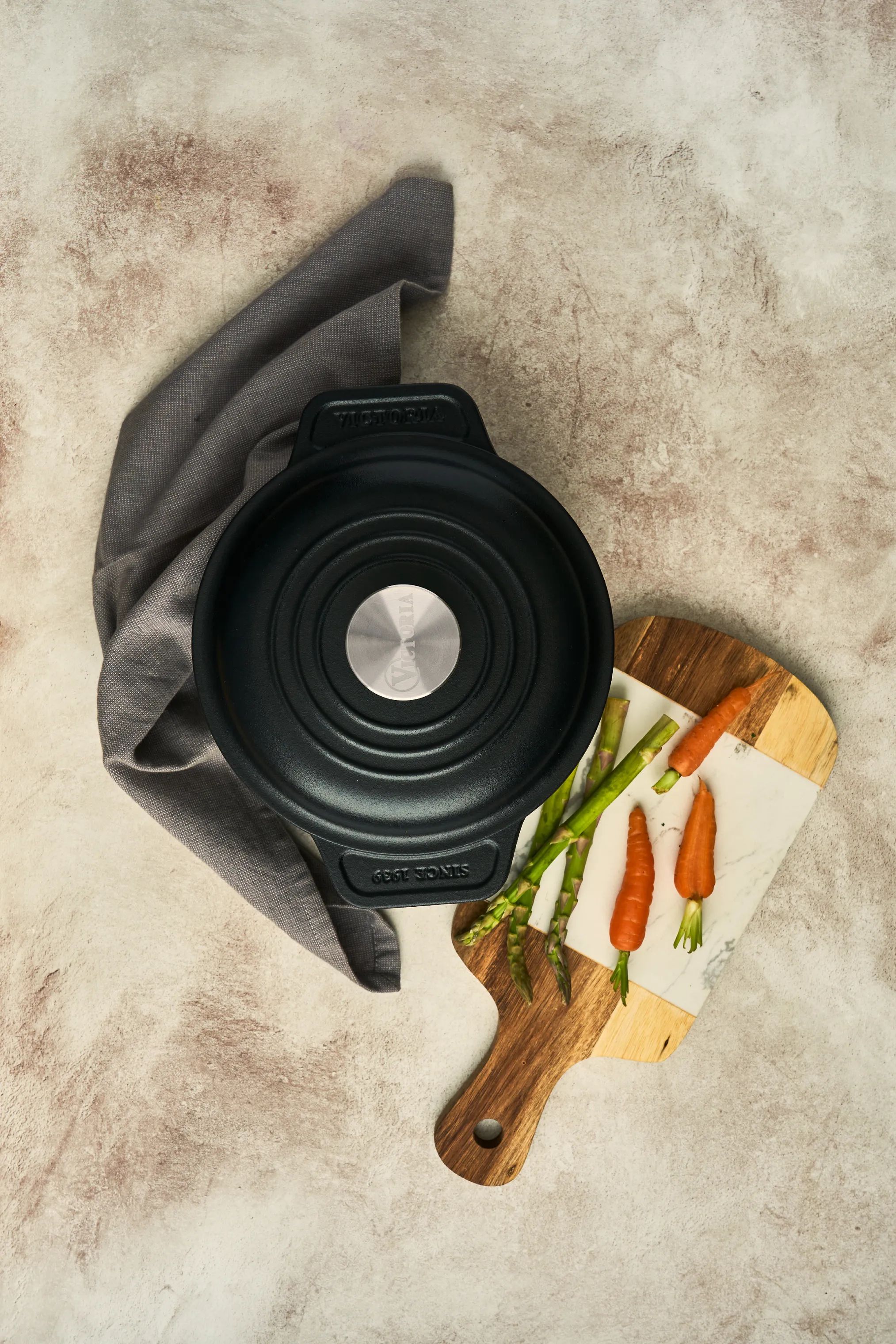 Victoria Gryder Seasoned Dutch Oven Gryde i Sort, 2