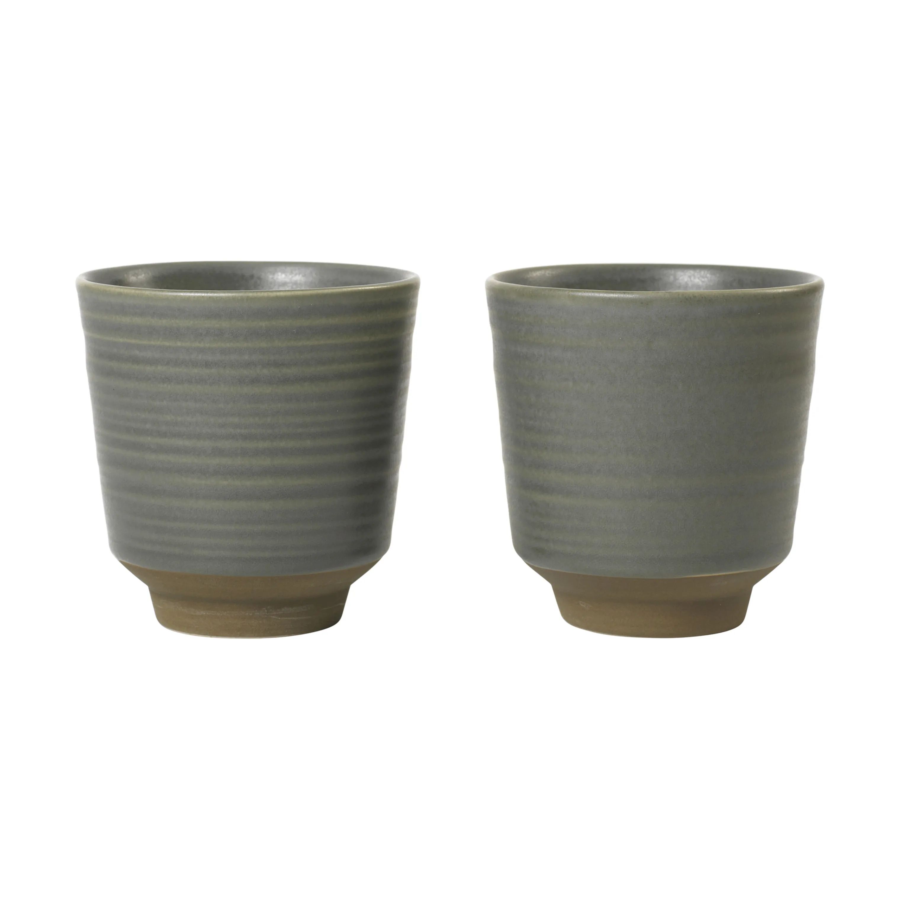 Broste Copenhagen Krus og kopper uden hank Miko Krus i Dark Green, 1