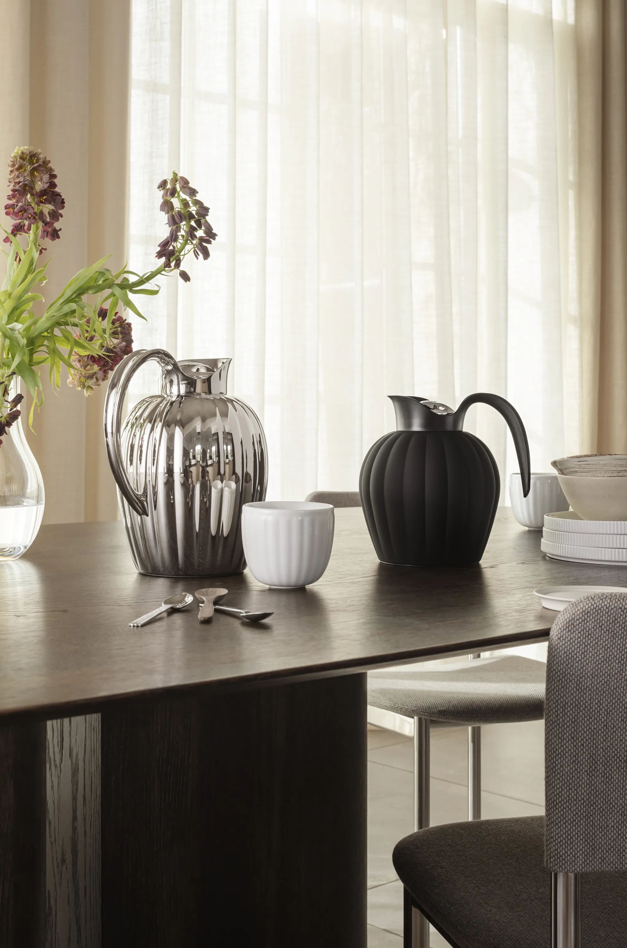 Georg Jensen Termokander Bernadotte Termokande i sort, 0.8 L, 2