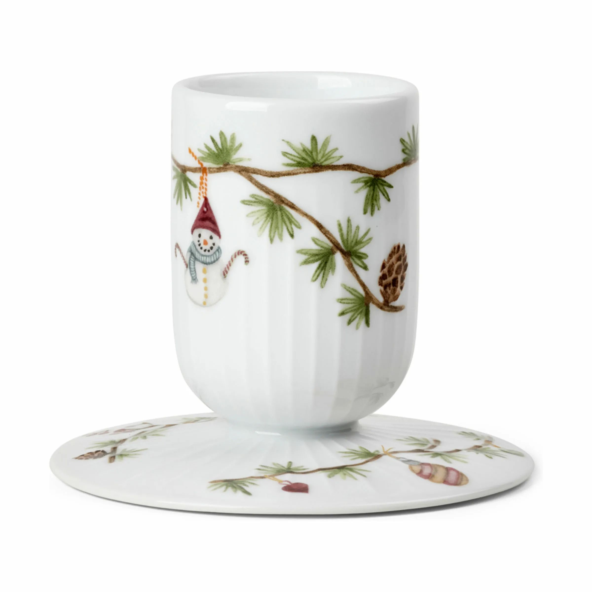 Kähler Bloklysestage Hammershøi Jul Bloklysestage - Mellem i Hvid, 12 cm, 4