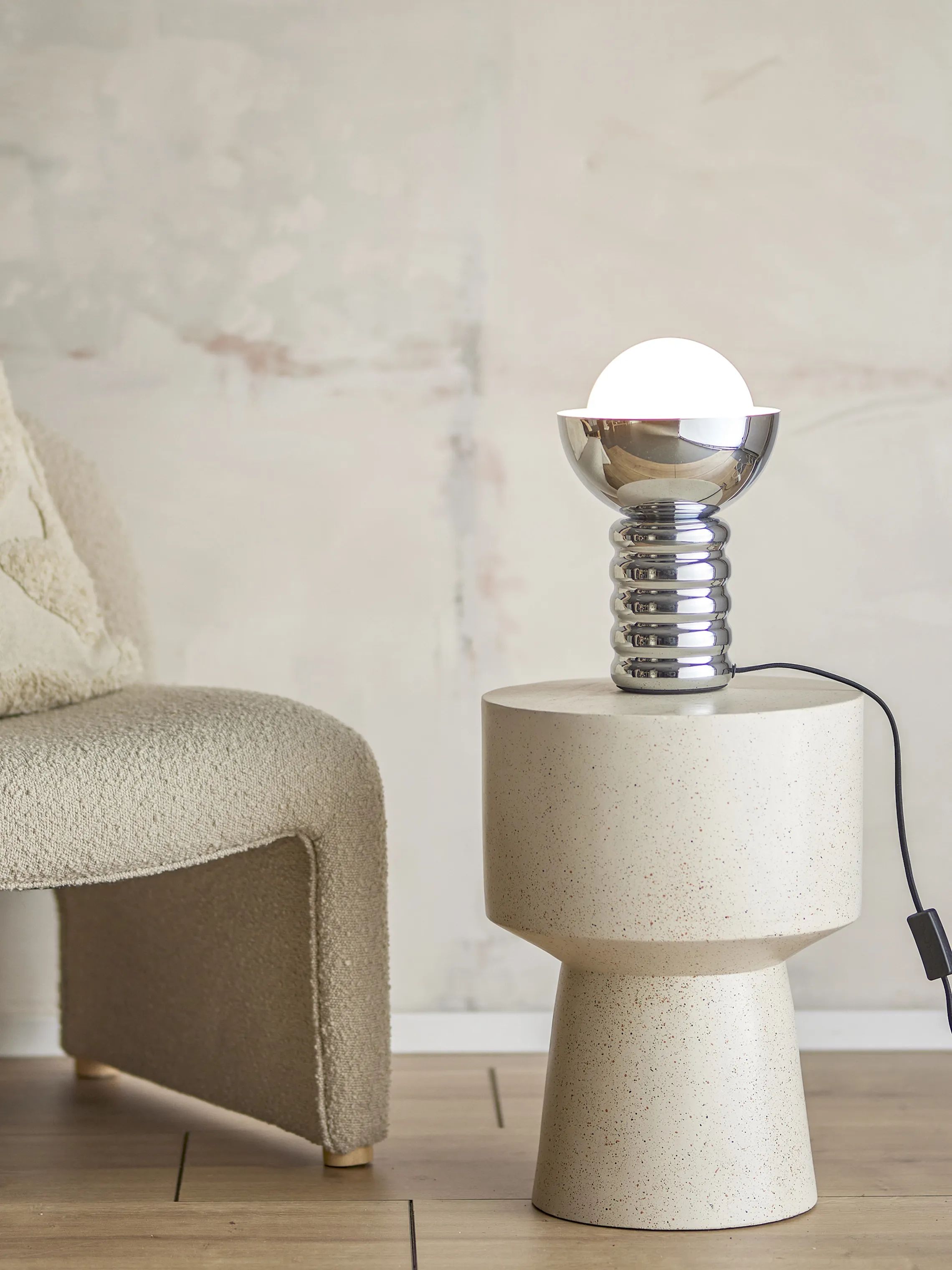 Bloomingville Bordlamper Spike Bordlampe i Sølvfarvet, 2