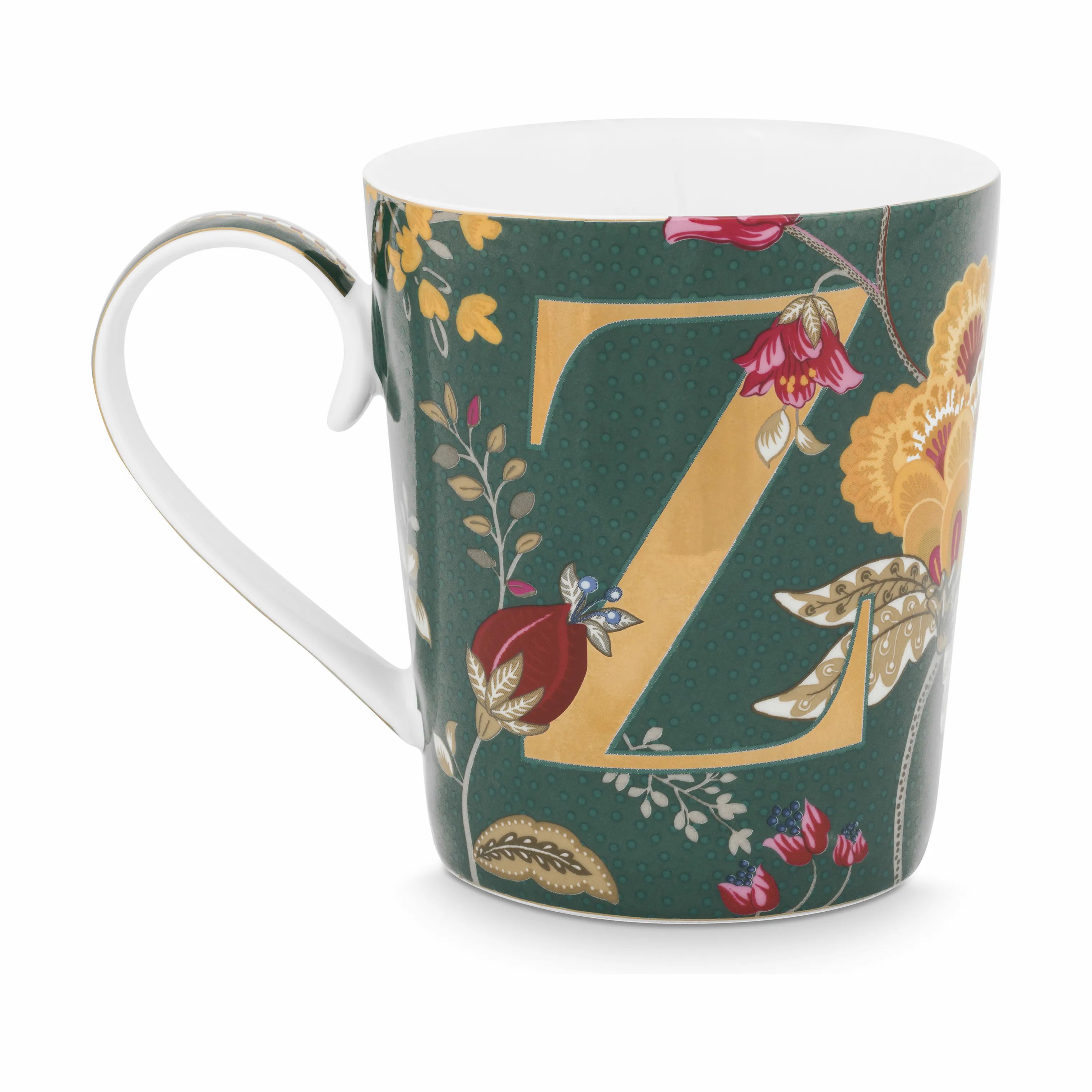 PIP Studio Krus og kopper med hank Early Bird Floral Fantasy Alfabet Krus - Z i Z, 1