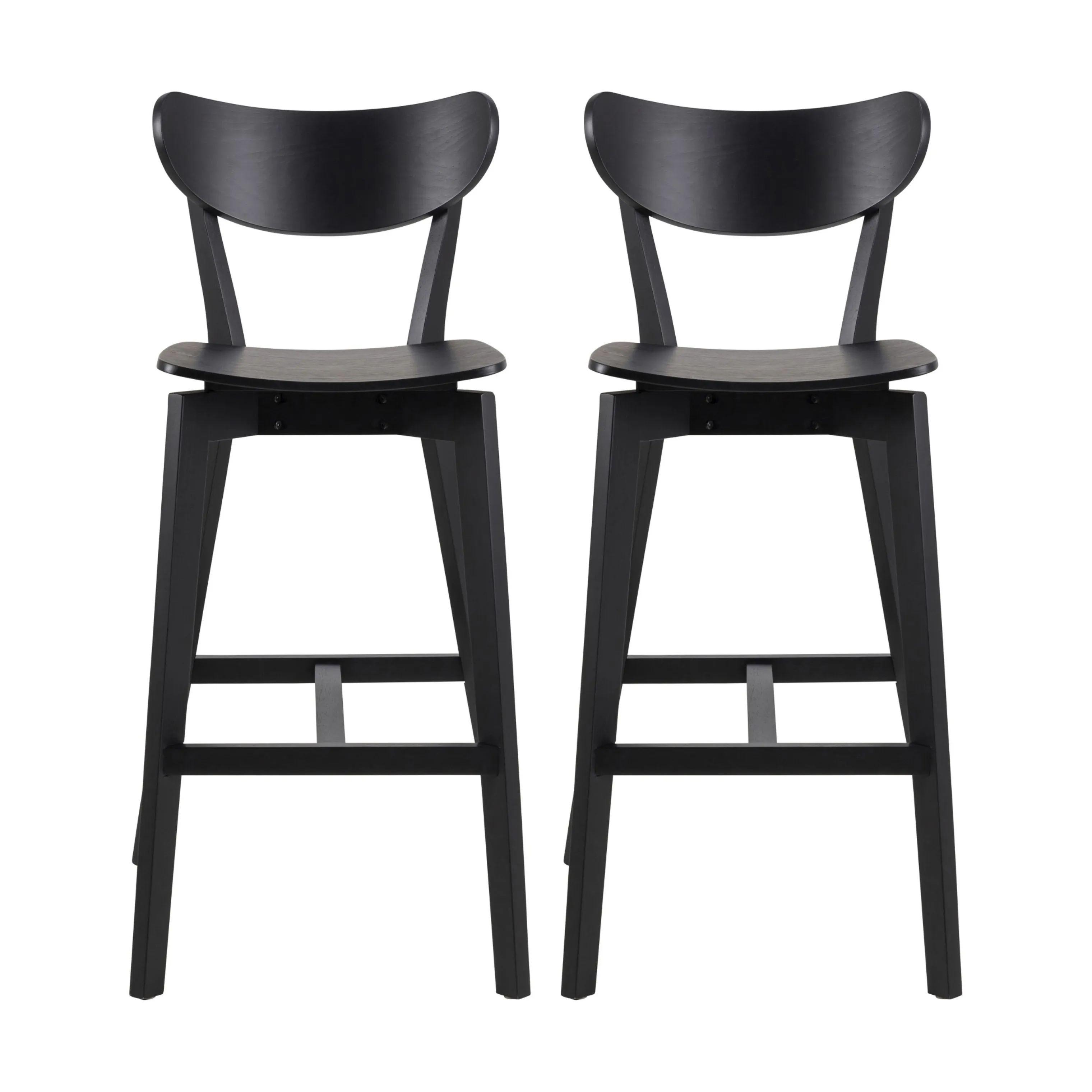 CASA Living Barstole Roxby Barstol - 2 stk i Mat sort, 1