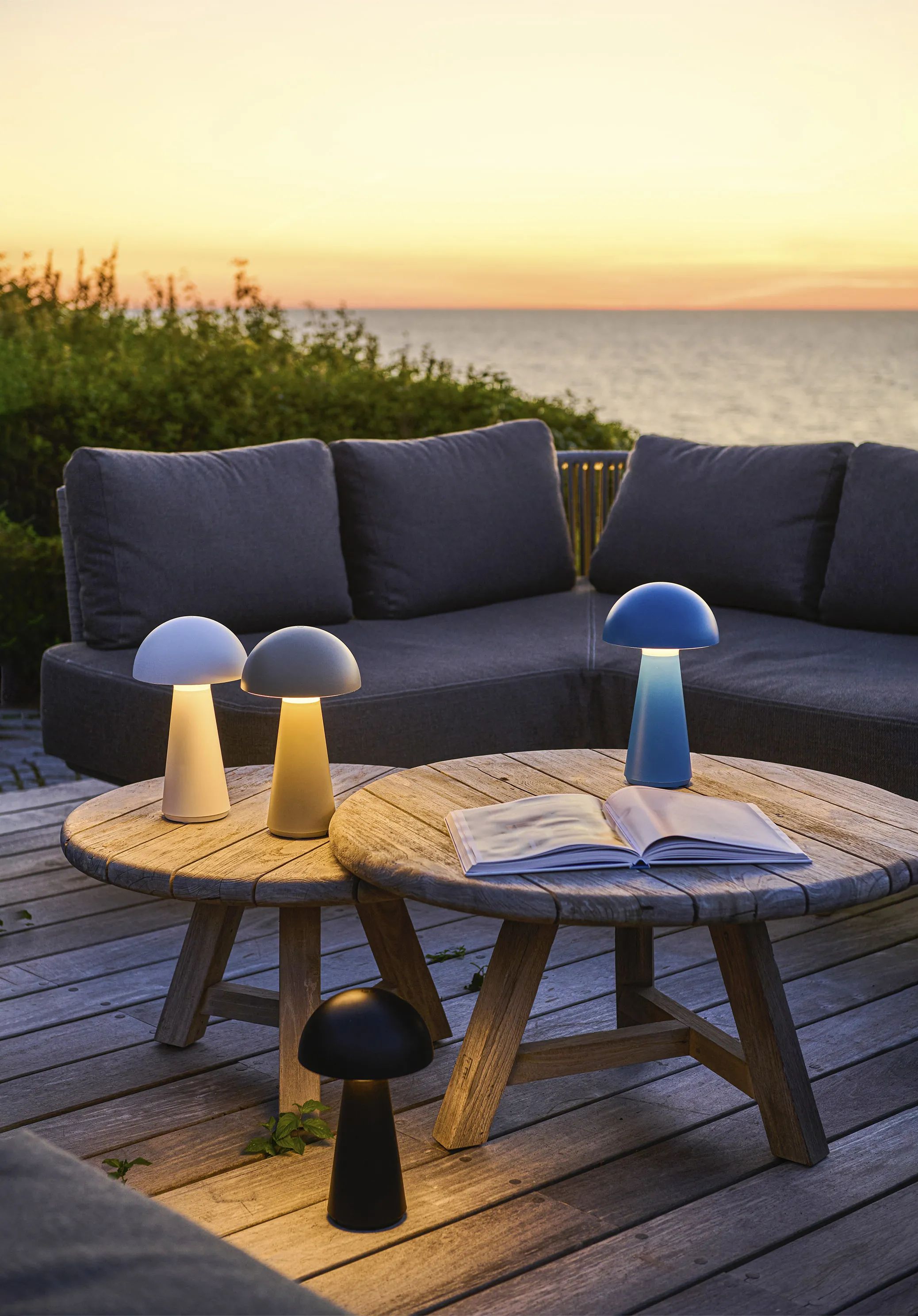 Sirius Bordlamper Sam Genopladelig Bordlampe i Blå, 2