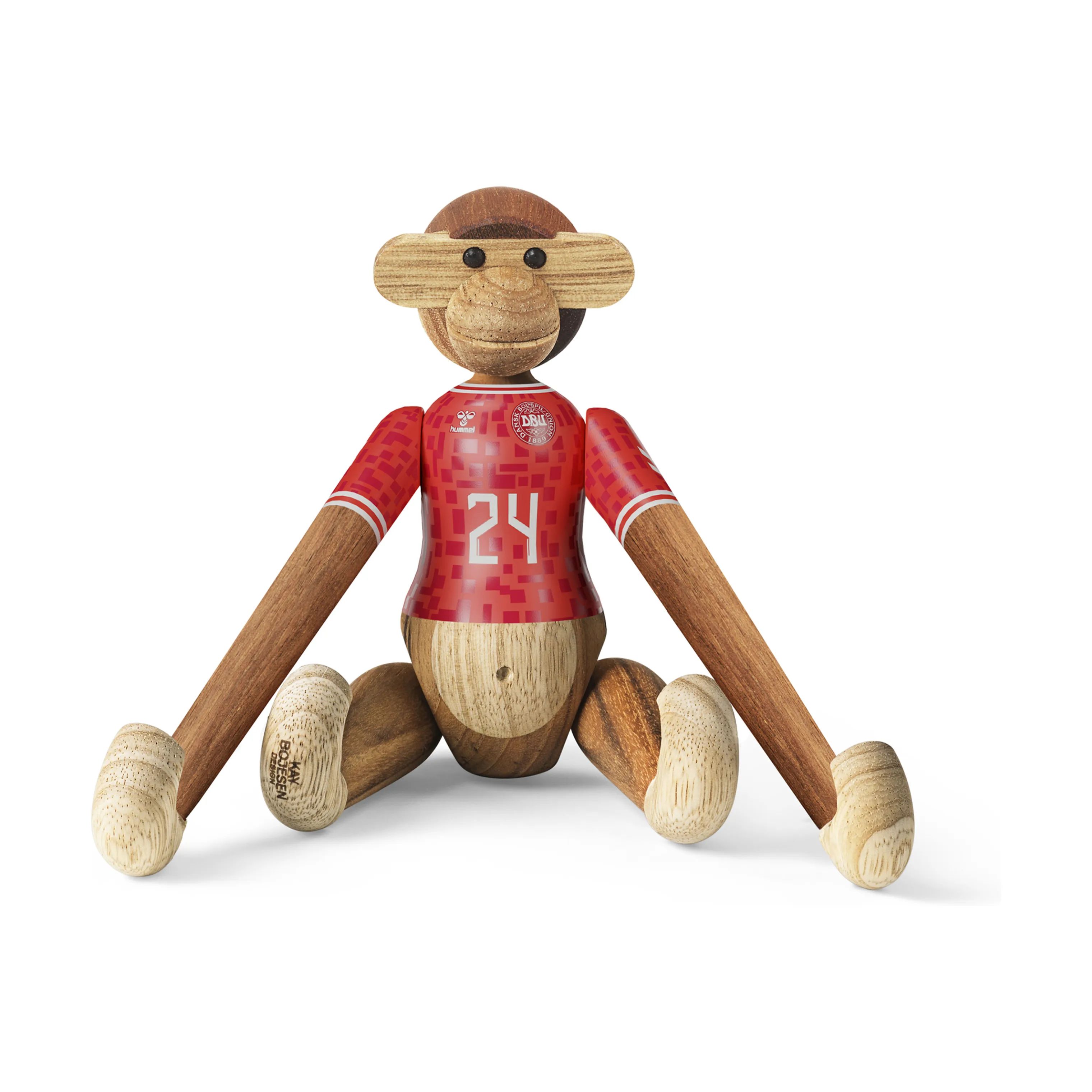 Kay Bojesen Dyrefigurer Monkey Abe x DBU Herre - Mini i Abe x DBU Herre, H 9,5 cm - Mini, 1