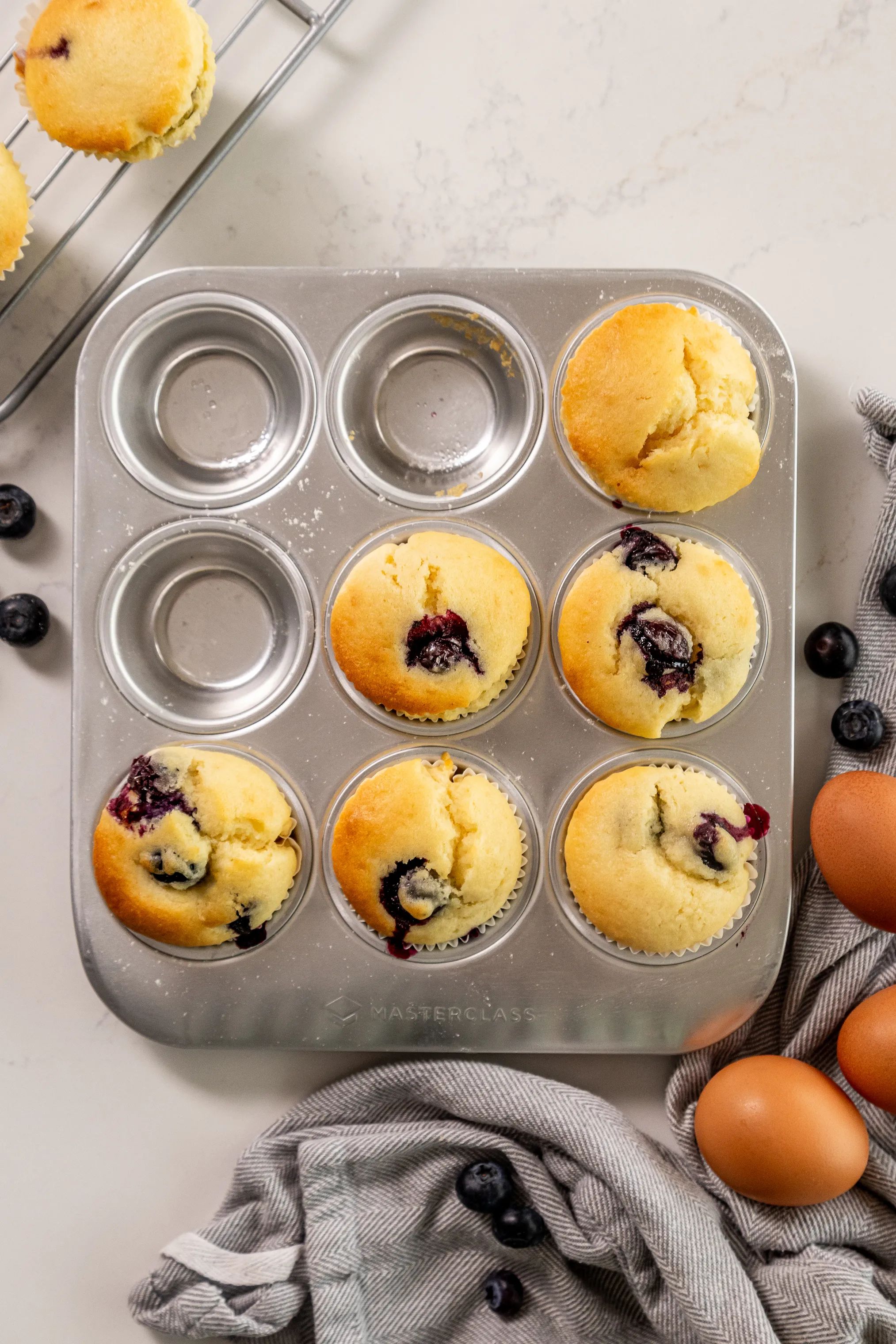 MasterClass Muffinforme Gourmet Recycled Muffinform i Sølv, 2