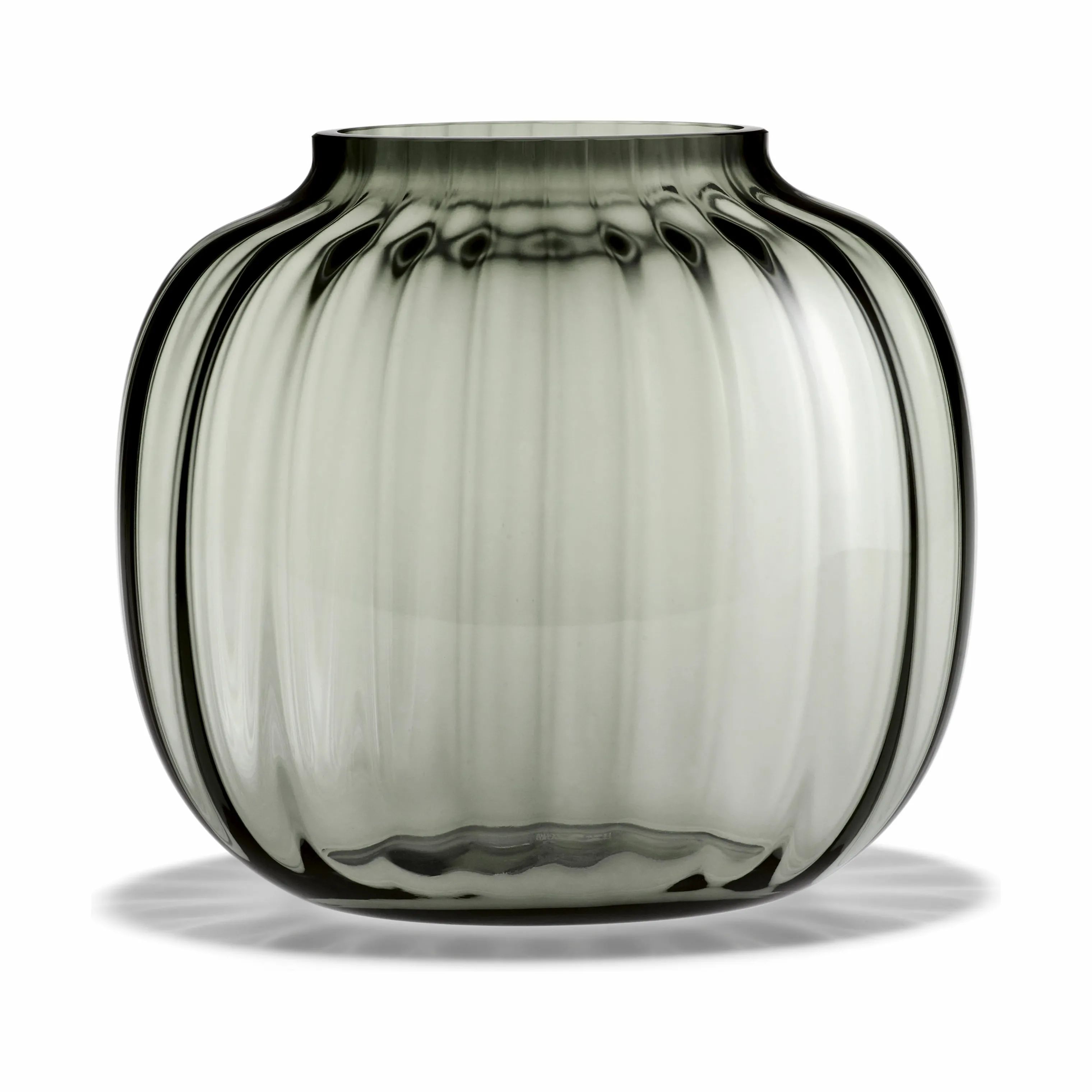 Holmegaard Vaser Primula Oval Vase i Smoke, 17,5 cm, 1