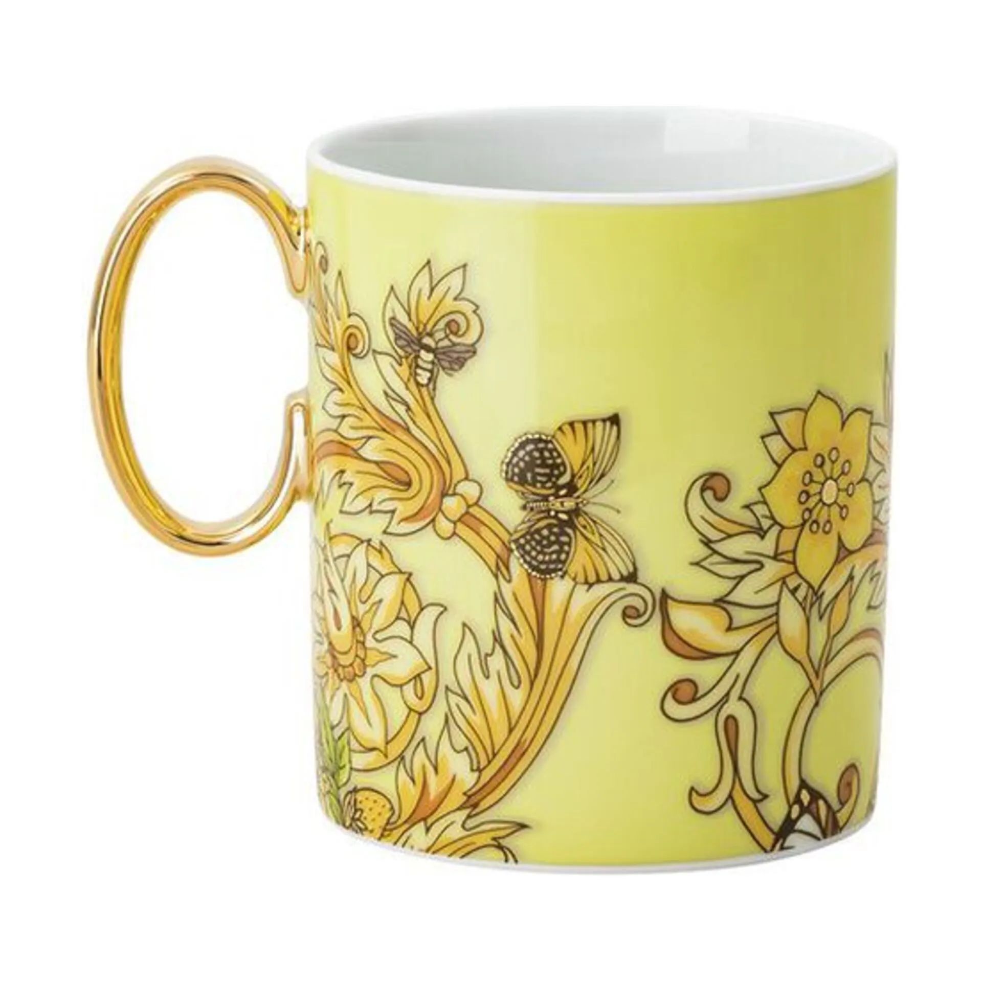 Versace Krus og kopper med hank Le Jardin Krus i Yellow, 1