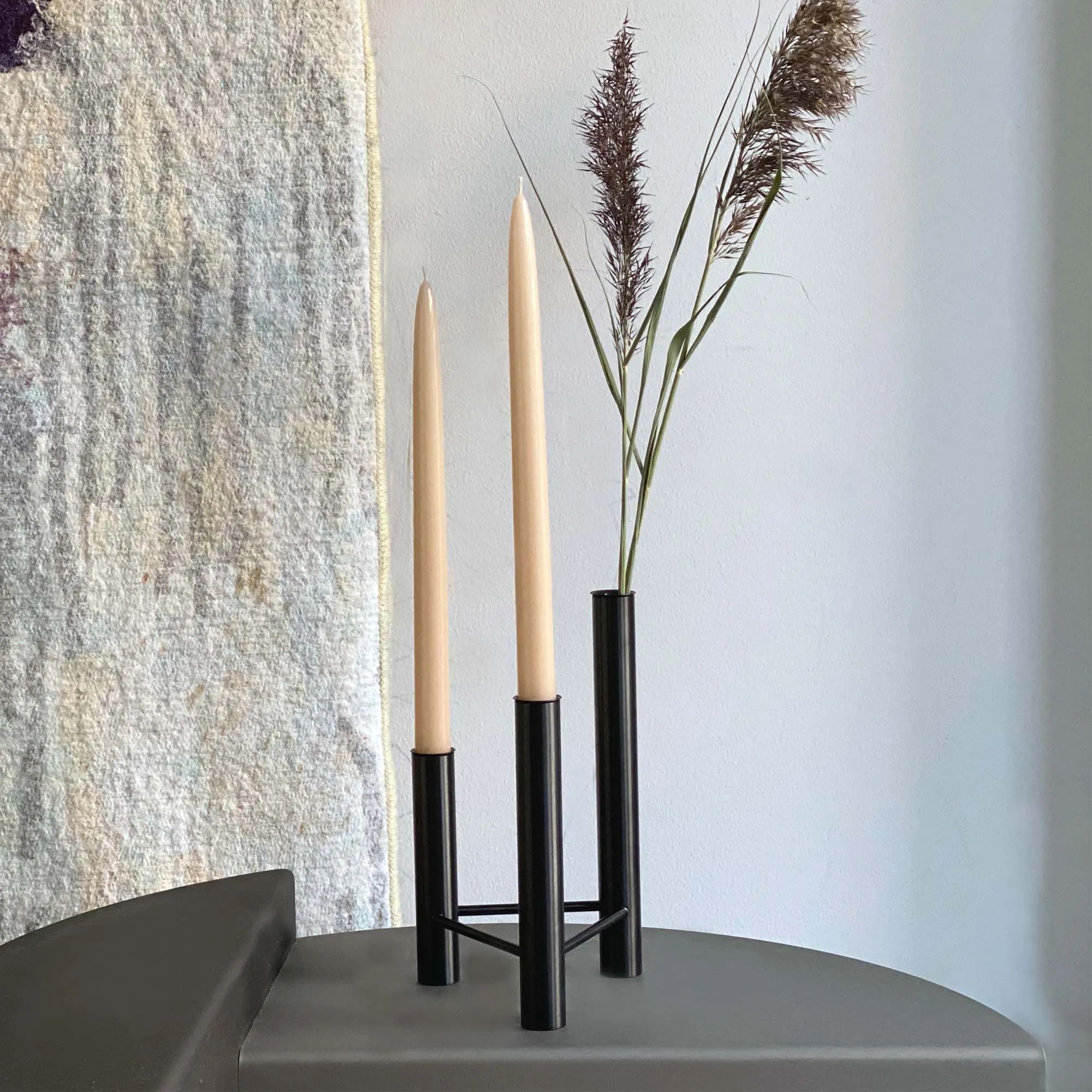 Kay Bojesen ApS Kronelysestage VISTA Vase og lysestage i Sort, 2