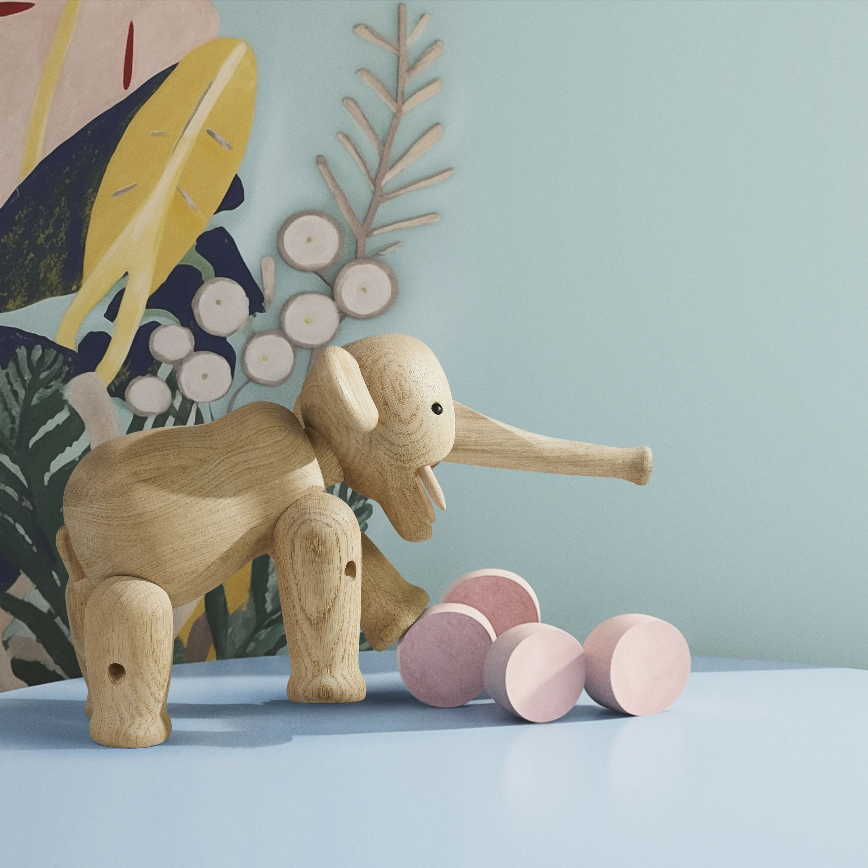 Kay Bojesen Dyrefigurer Elefant i Eg, 2