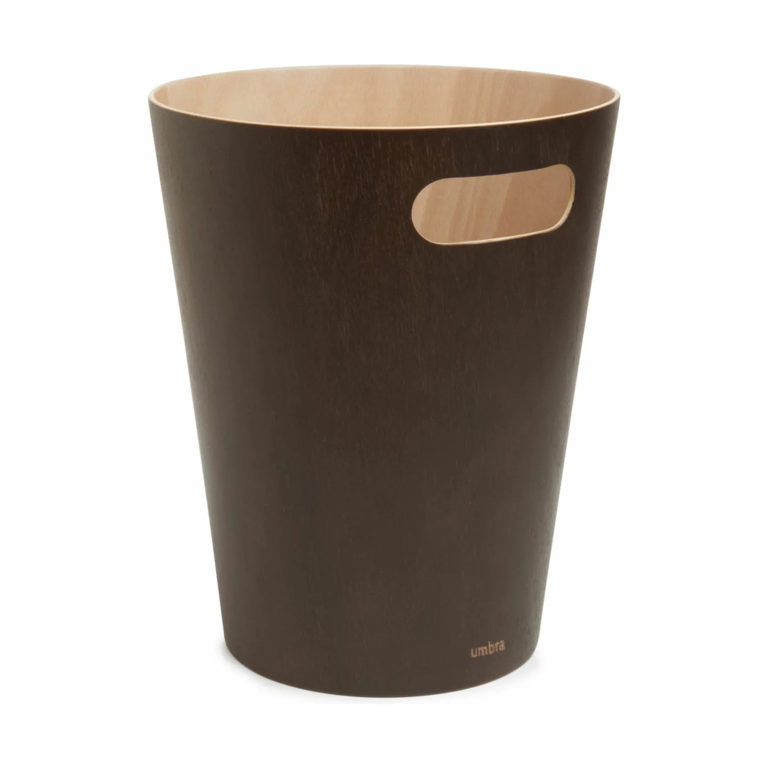 Umbra Spande uden pedal Woodrow Papirkurv i Espresso, 1