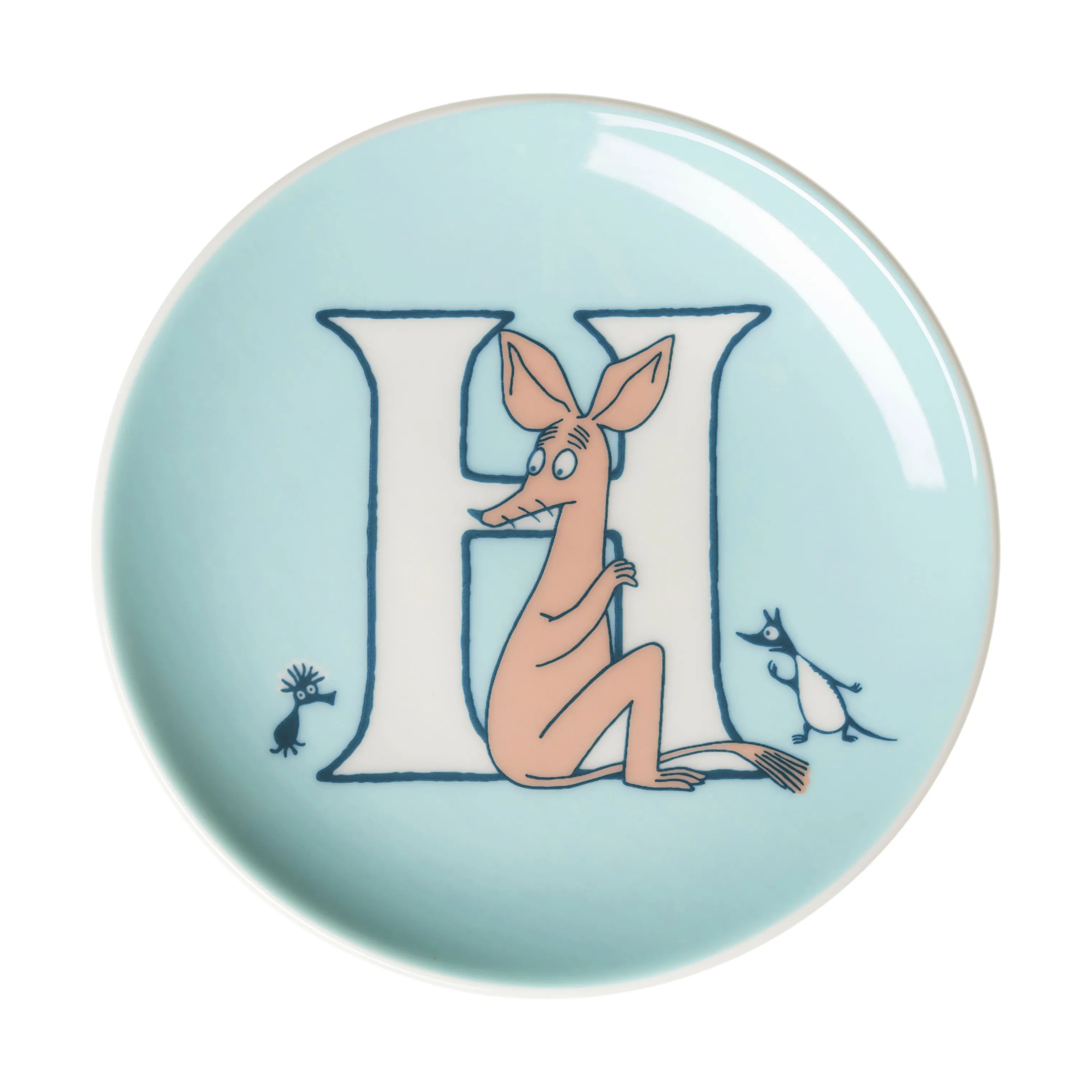 Moomin Arabia Kagetallerkener Arabia Service ABC Tallerken - H i H, 1
