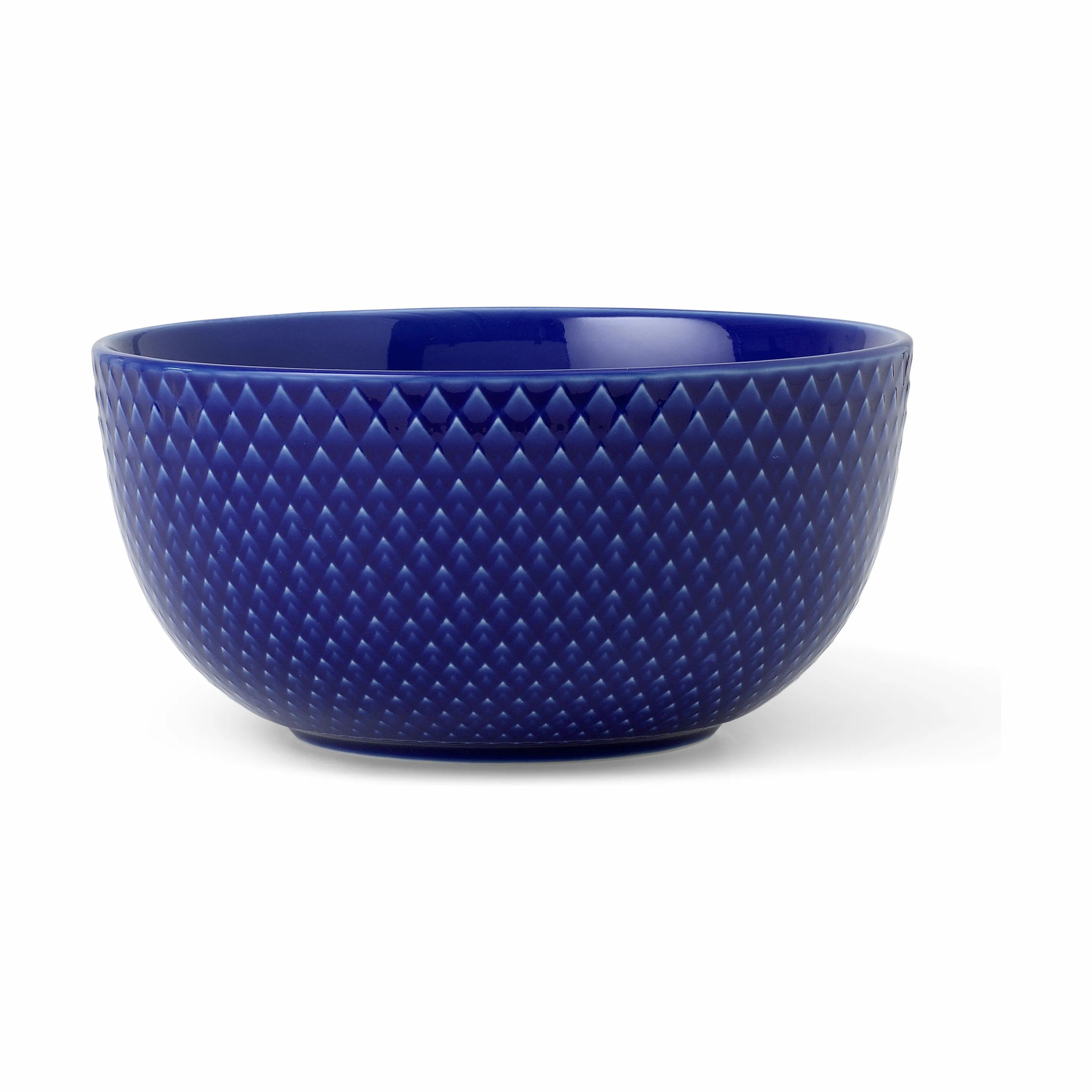 Lyngby Porcelæn Serveringsskåle Rhombe Color Skål i Mørkeblå, 13 cm, 1