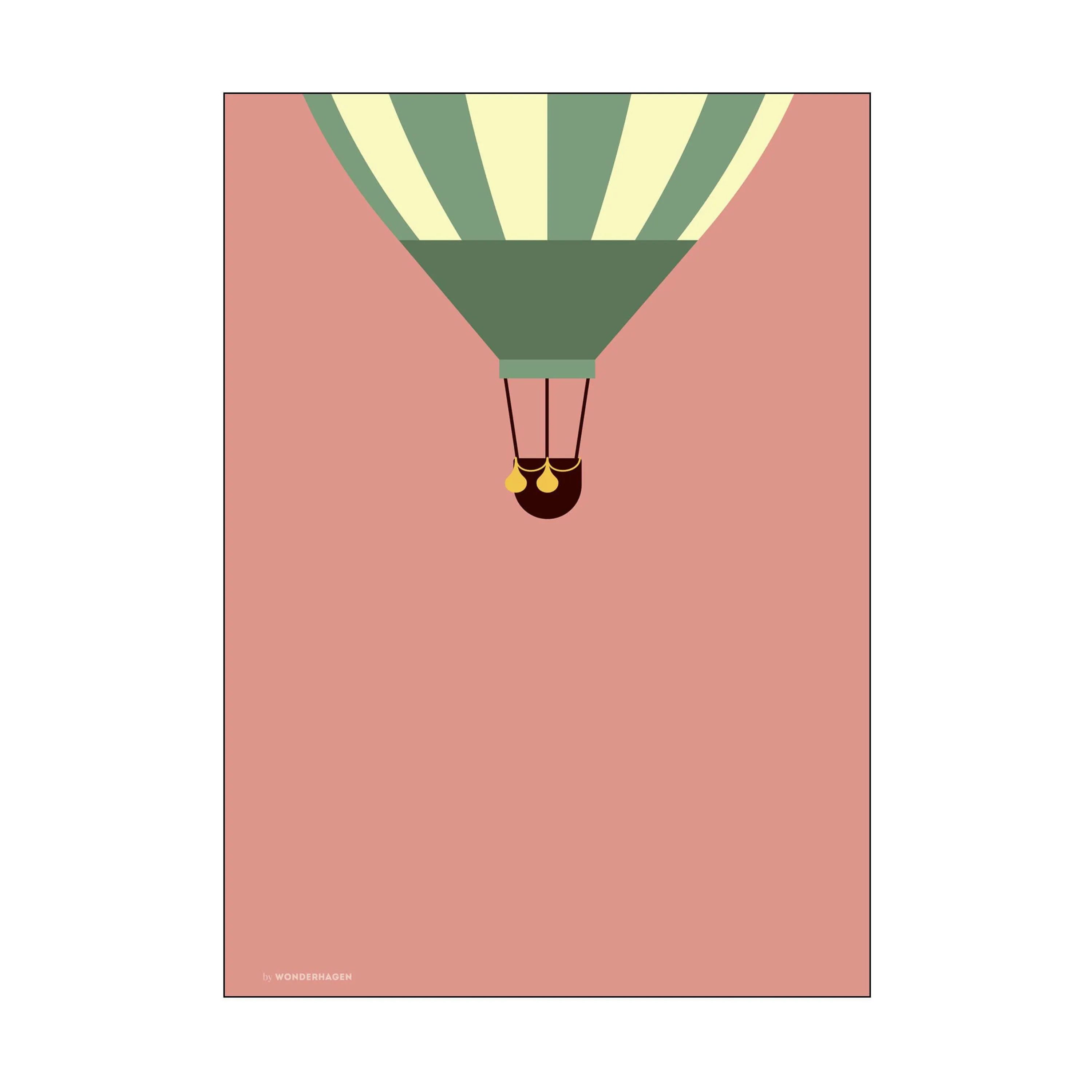 Poster&Frame Plakater Plakat - Hot Air Up i B50 x L70 cm, 1