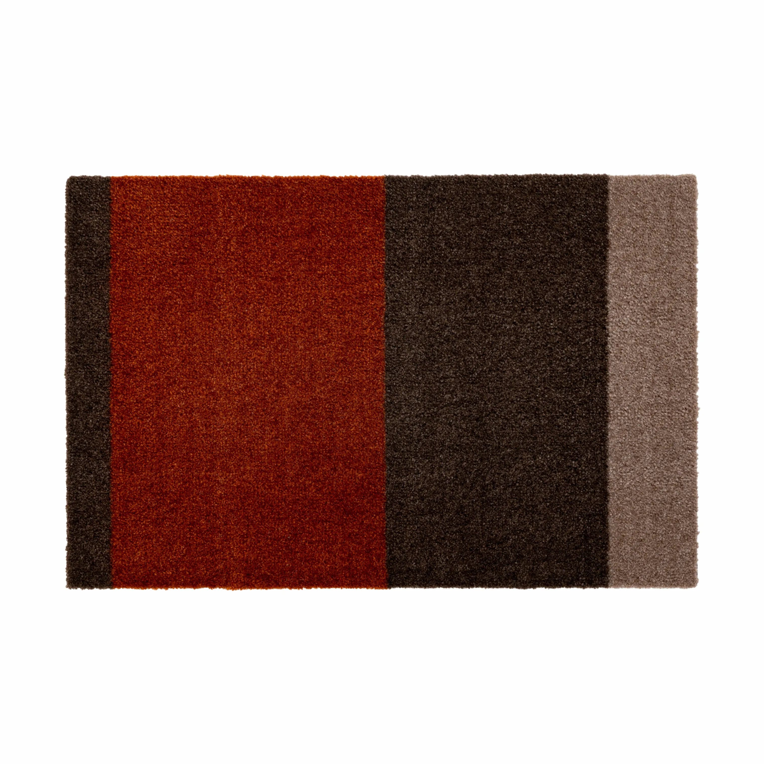 Tica Copenhagen Dørmåtter Stripes Horisontal Gulvmåtte i Terracota, B60 x L40 cm, 1