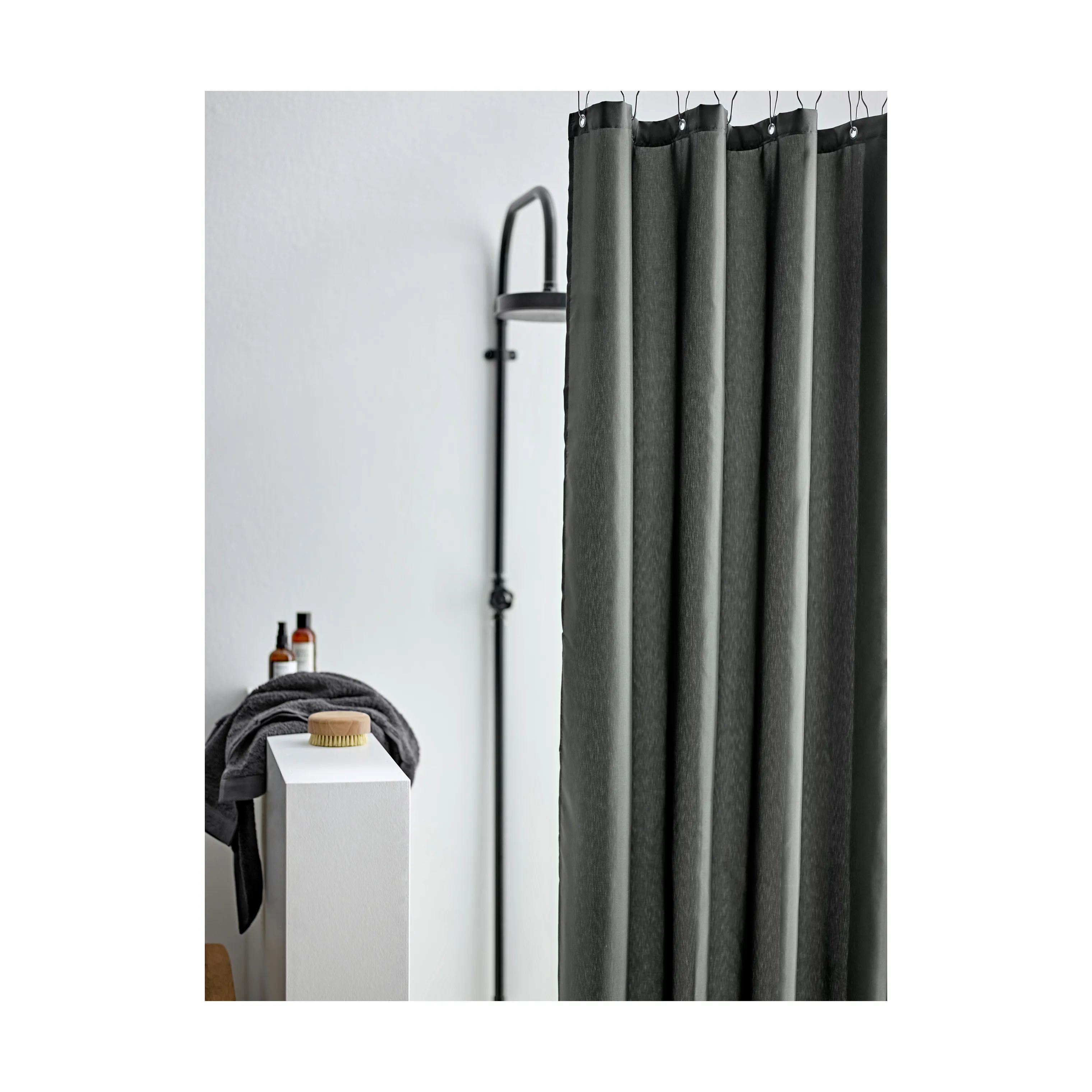 Södahl Badeforhæng Comfort Badeforhæng i Grå, B180 x L200 cm, 2