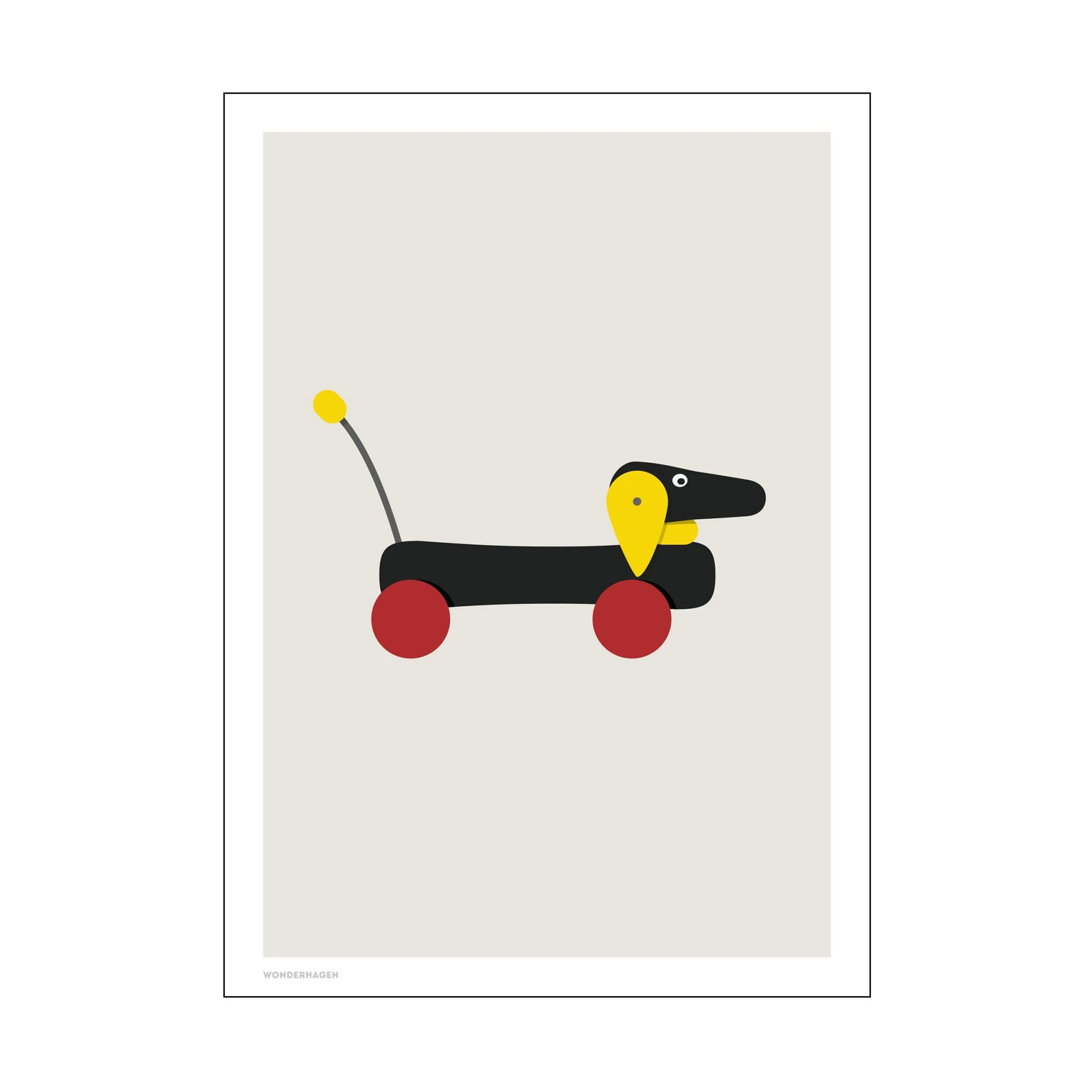 Poster&Frame Plakater Plakat - Hunden i B30 x L40 cm, 1