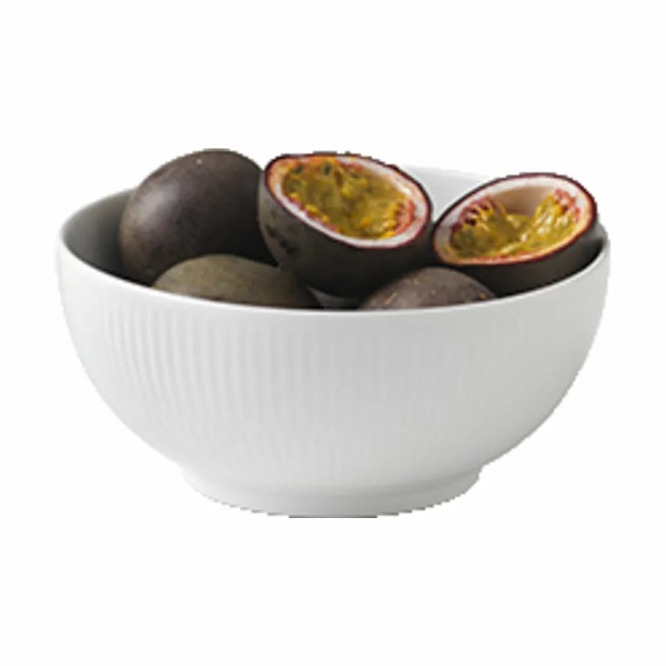 Royal Copenhagen Serveringsskåle Hvid Riflet Skål i Hvid, 15 cm, 3