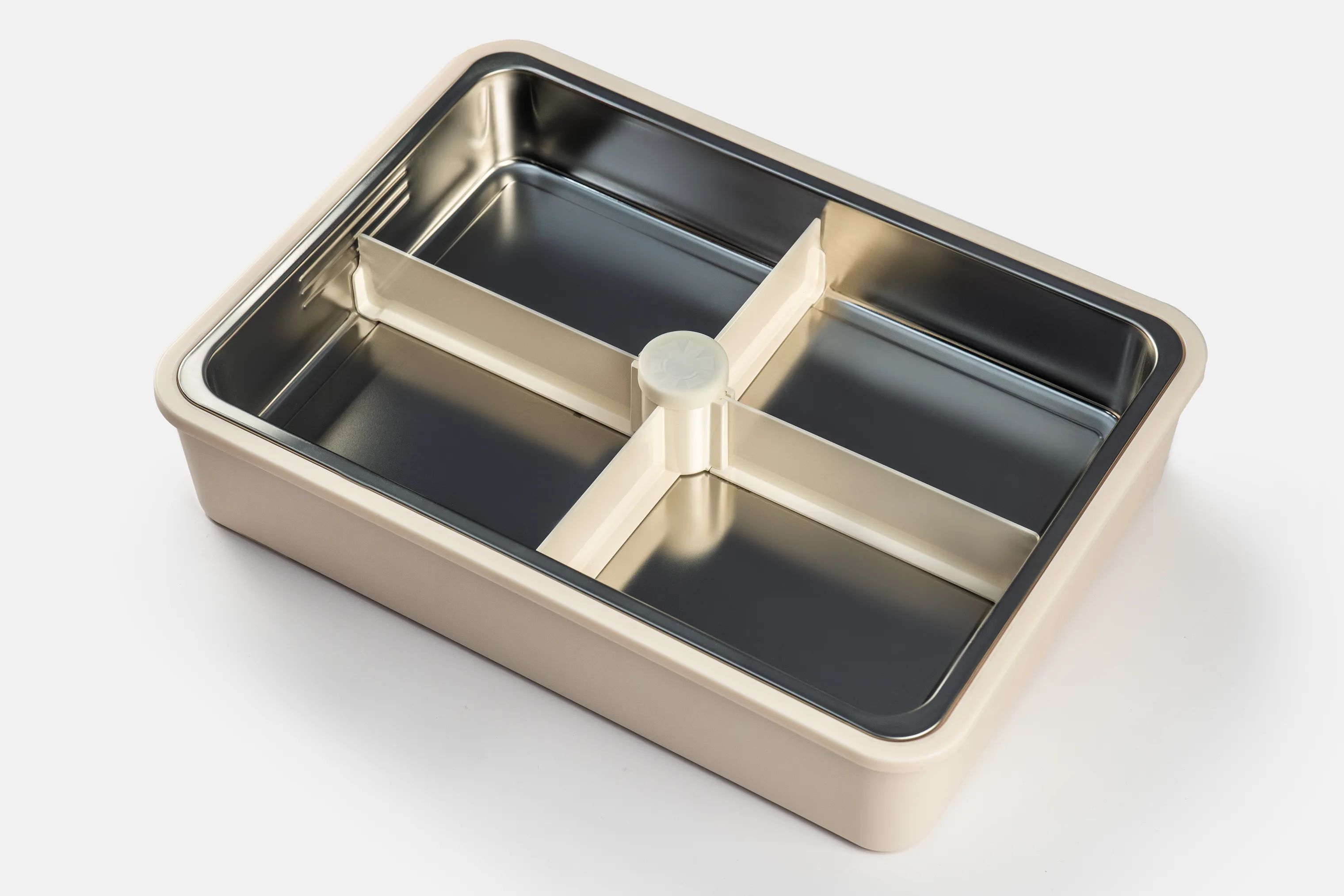 Platterbox Opbevaringsbokse Snack Box Tilbehørssæt - 21 dele i Creme, 3