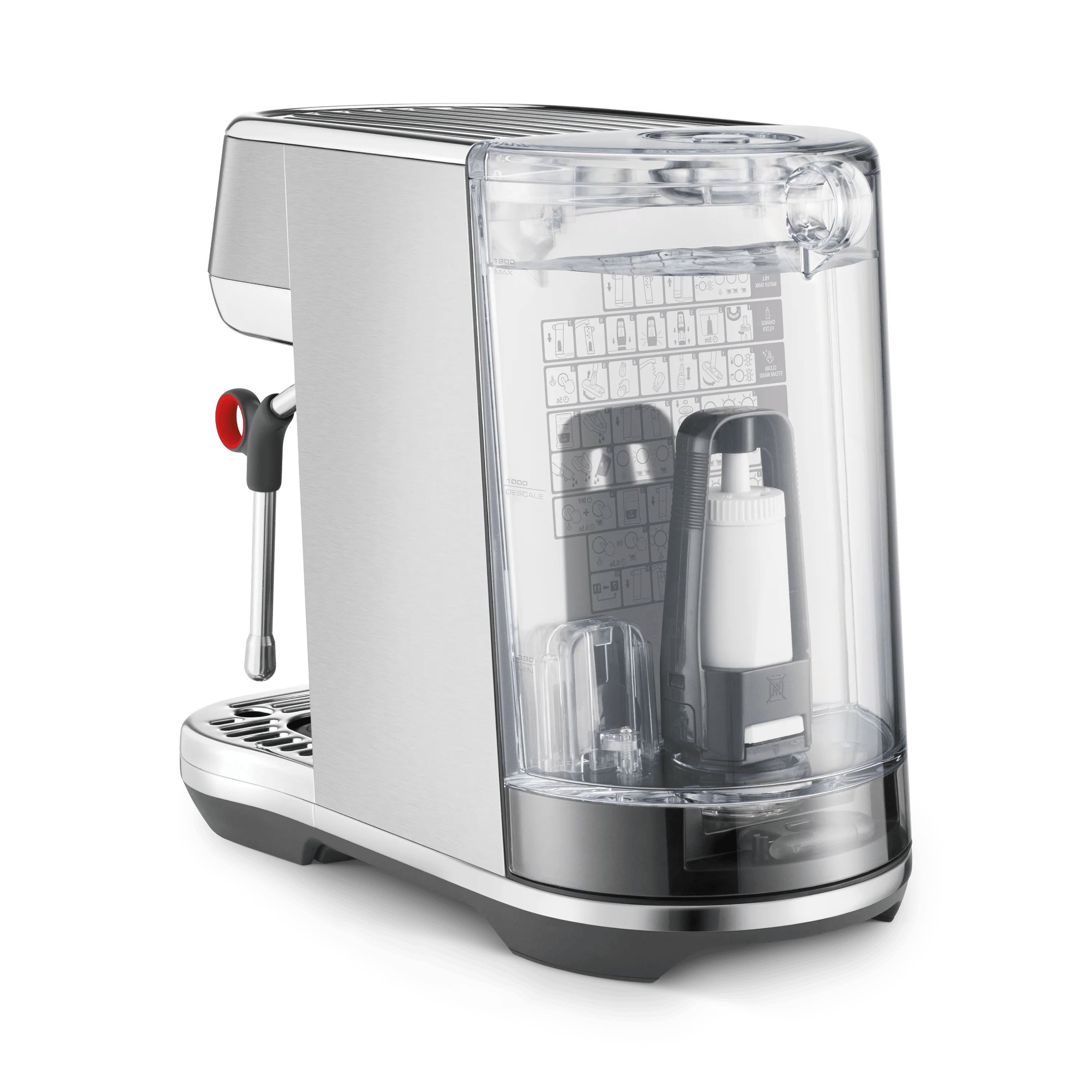 Sage Espressomaskiner Bambino Plus Espressomaskine i Sølvfarvet, 3