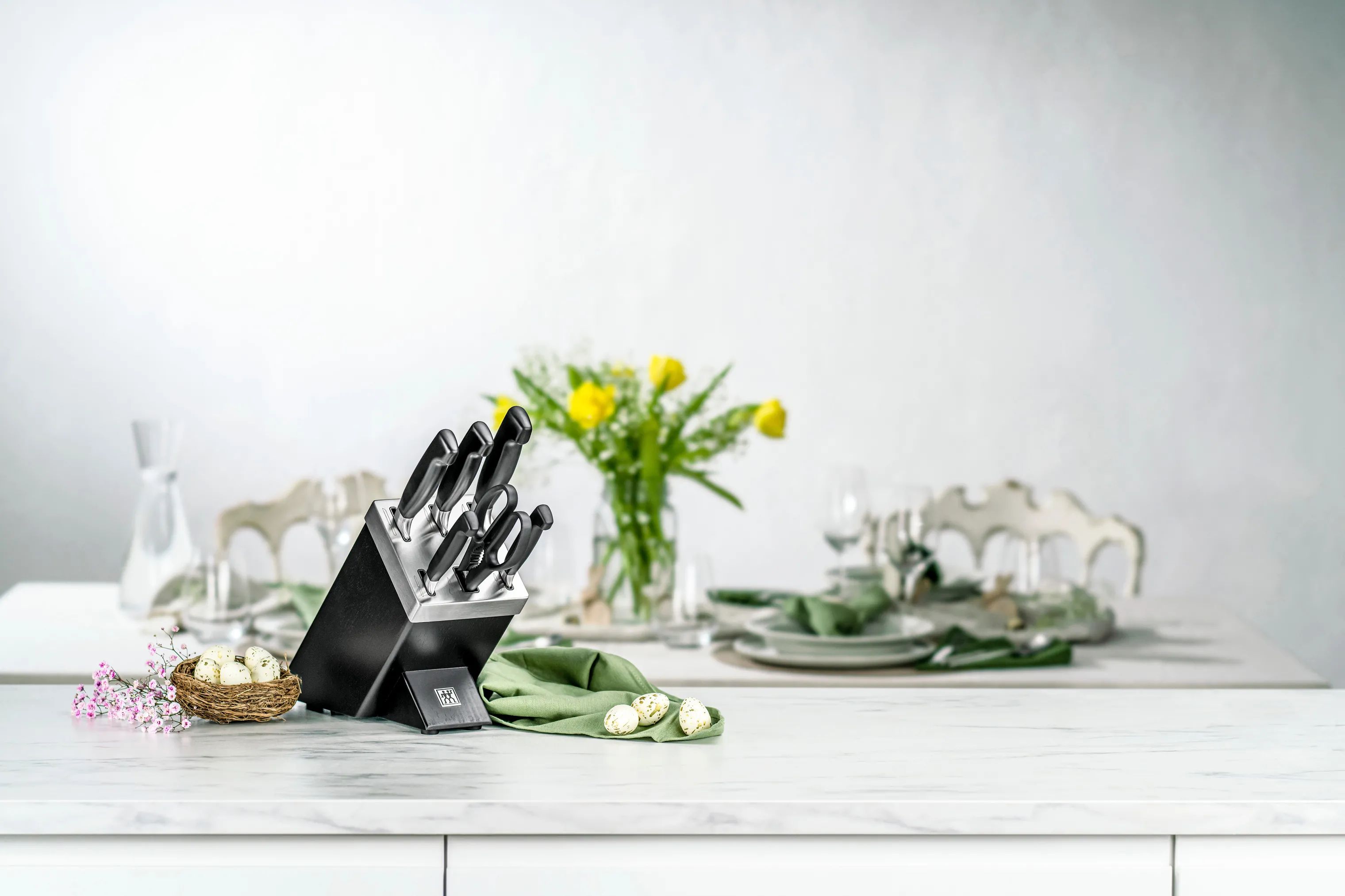 Zwilling Knivblokke med knive Four Star Knivblok - 7 dele i Sort, 2