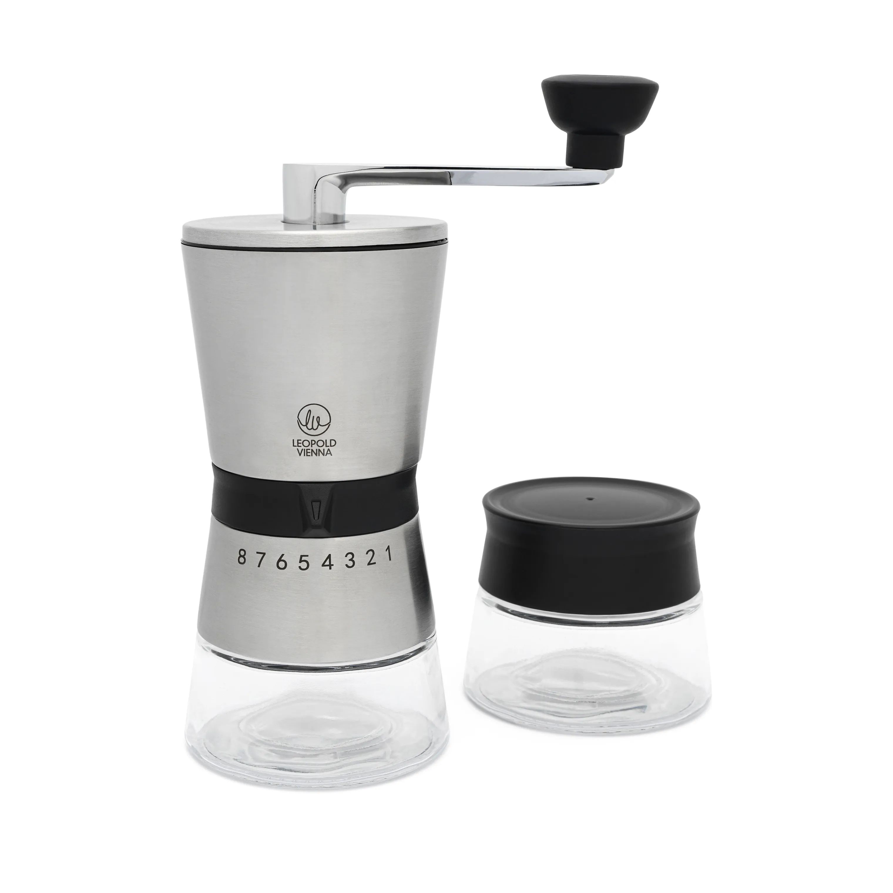 Leopold Vienna Kaffekværne Bologna Kaffemølle i Sølvfarvet, 1