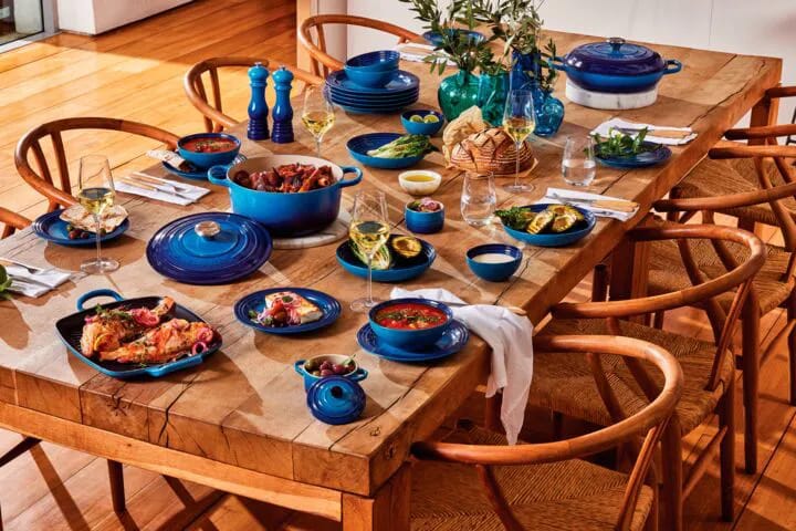 Le Creuset Middagstallerkener Signature Middagstallerken i Azure , 27 cm, 3