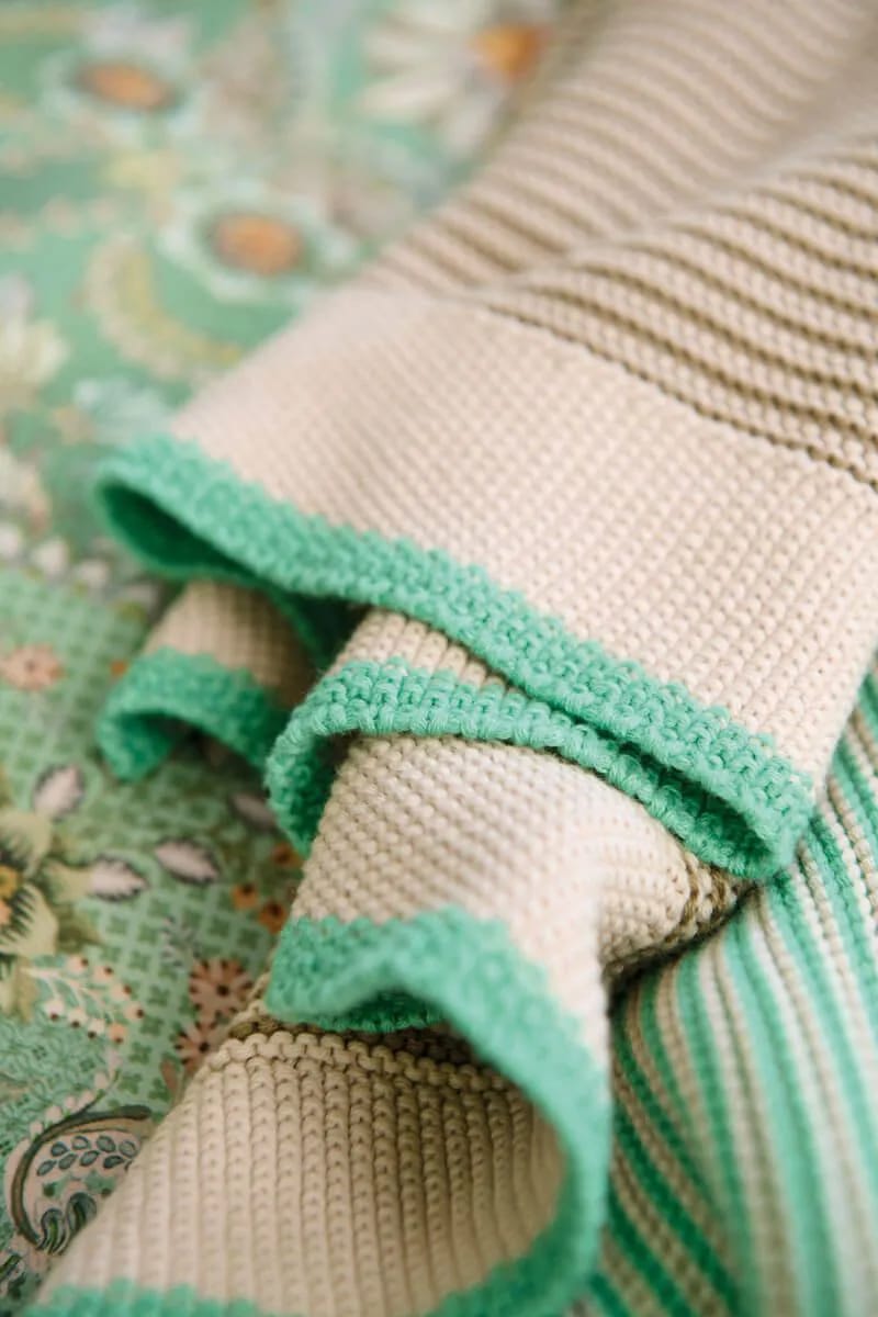 PIP Studio Plaider Blockstripe Plaid i Green, 2