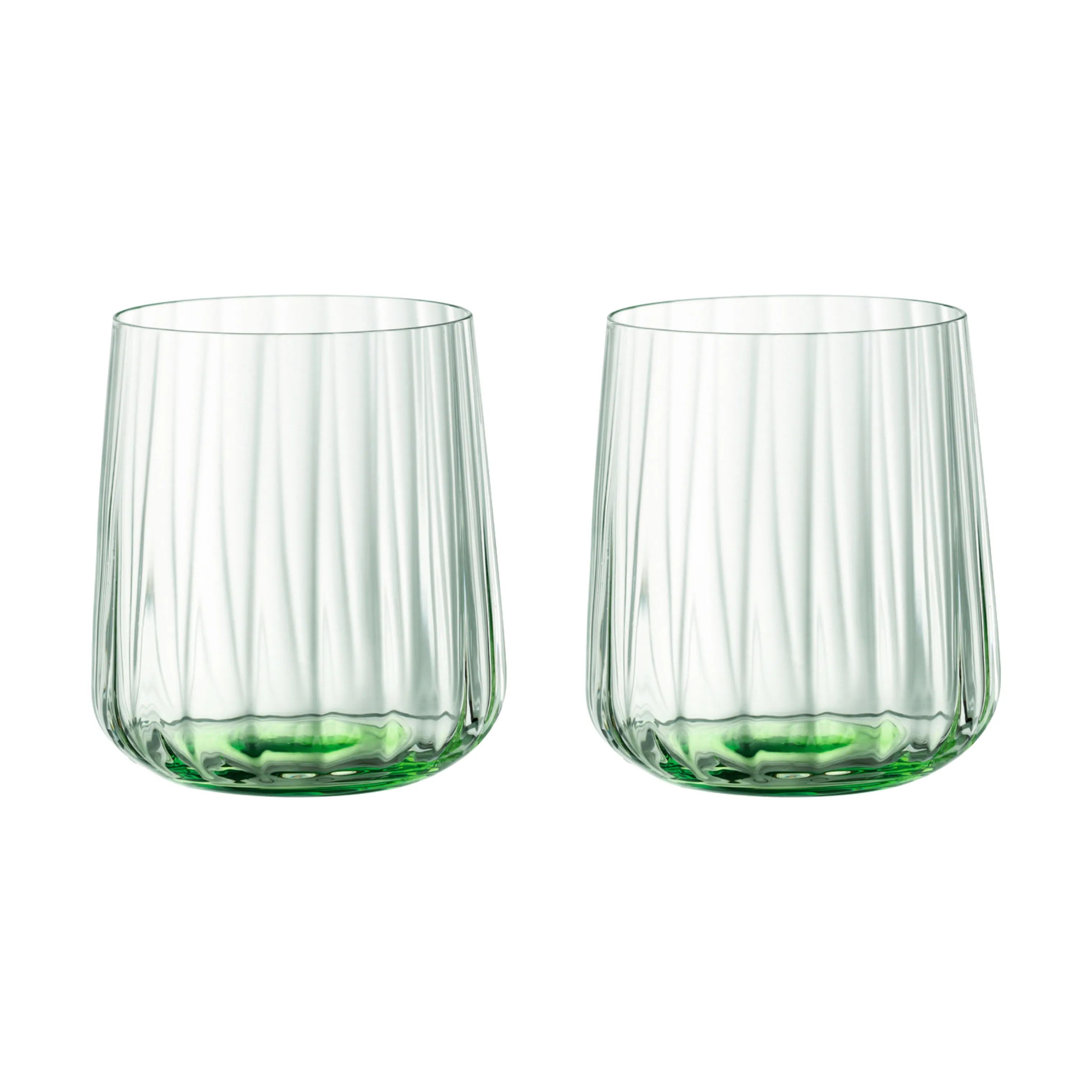 Spiegelau Vandglas Lifestyle Colour Tumblerglas - 2 stk. i klar og grøn, 1