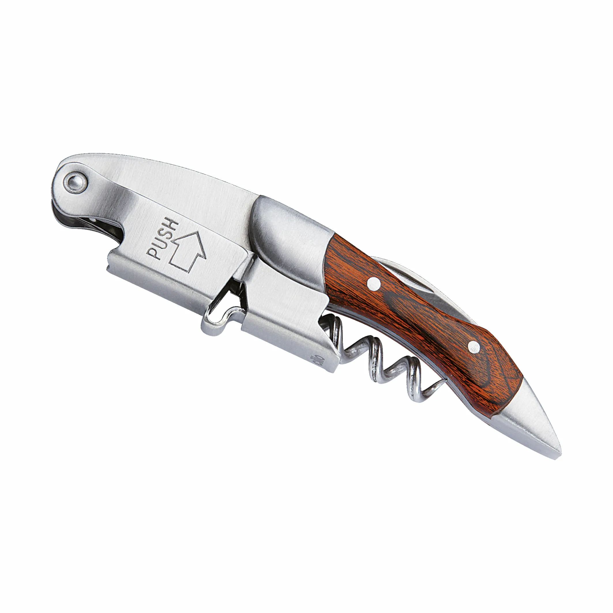 Cilio Proptrækkere Cilio Bar Legno Tjenerkniv i Stål/træ, 6,5 cm, 1