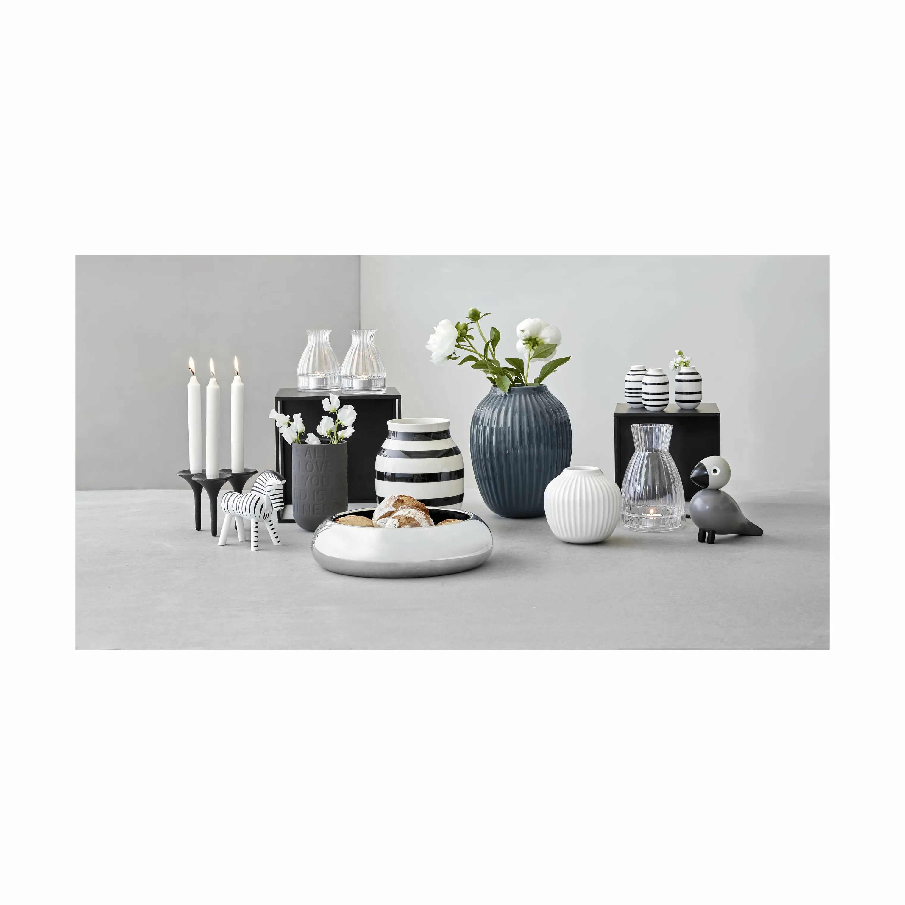 Kähler Vaser Hammershøi Vase i Antracitgrå, 25,5 cm, 2