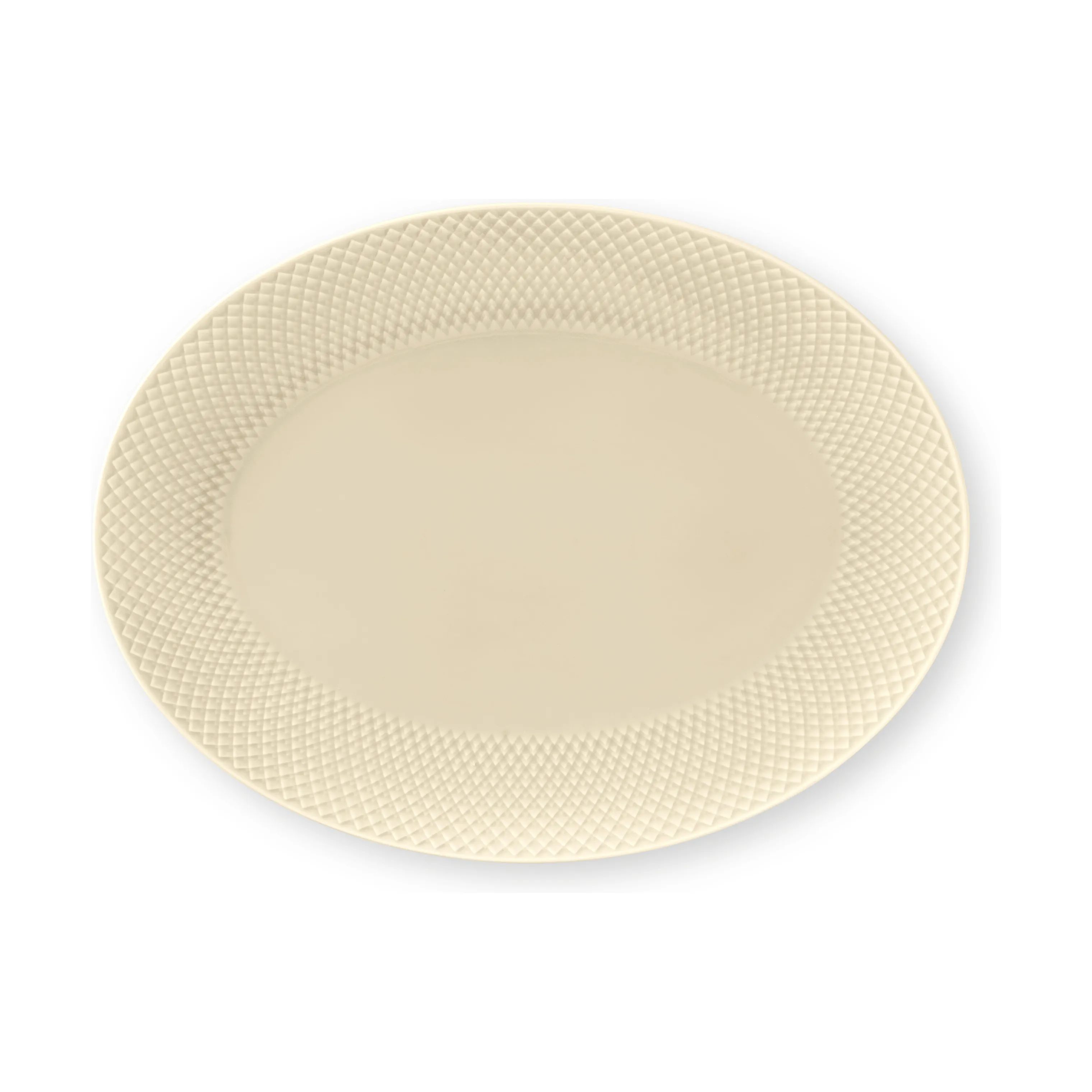 Lyngby Porcelæn Serveringsfade Rhombe Earth Serveringsfad i Marble, 1