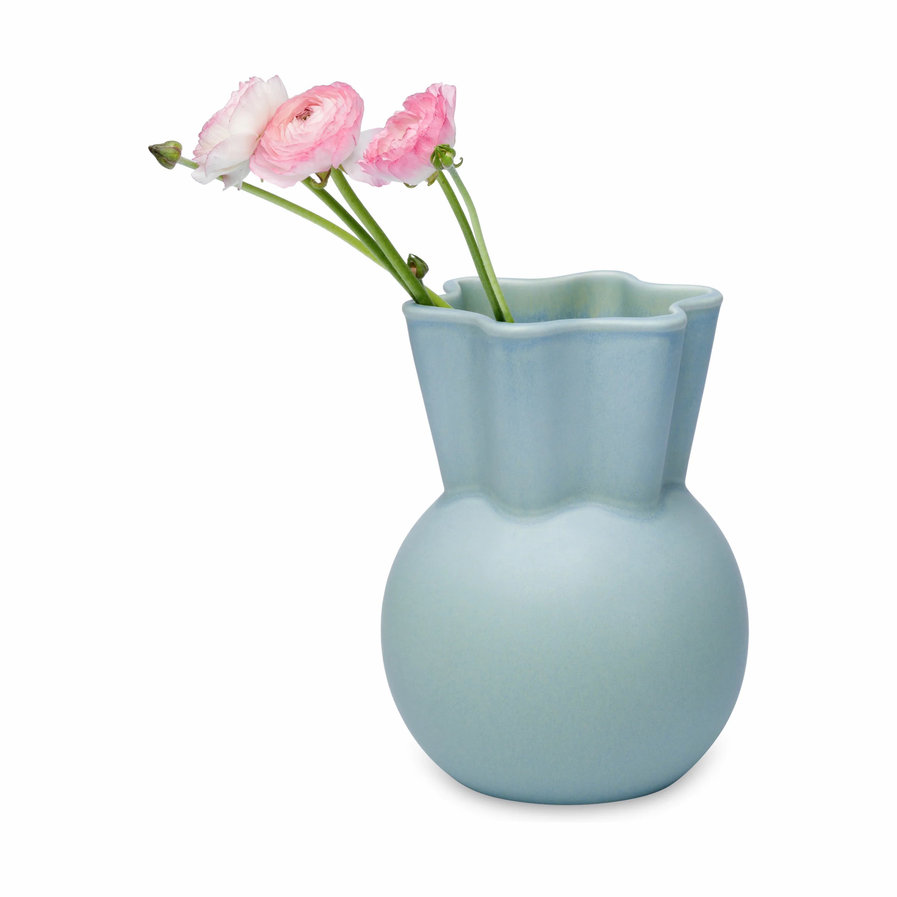 Spring Copenhagen Vaser Svungen Top Vase i Lys blå, 20 cm, 4
