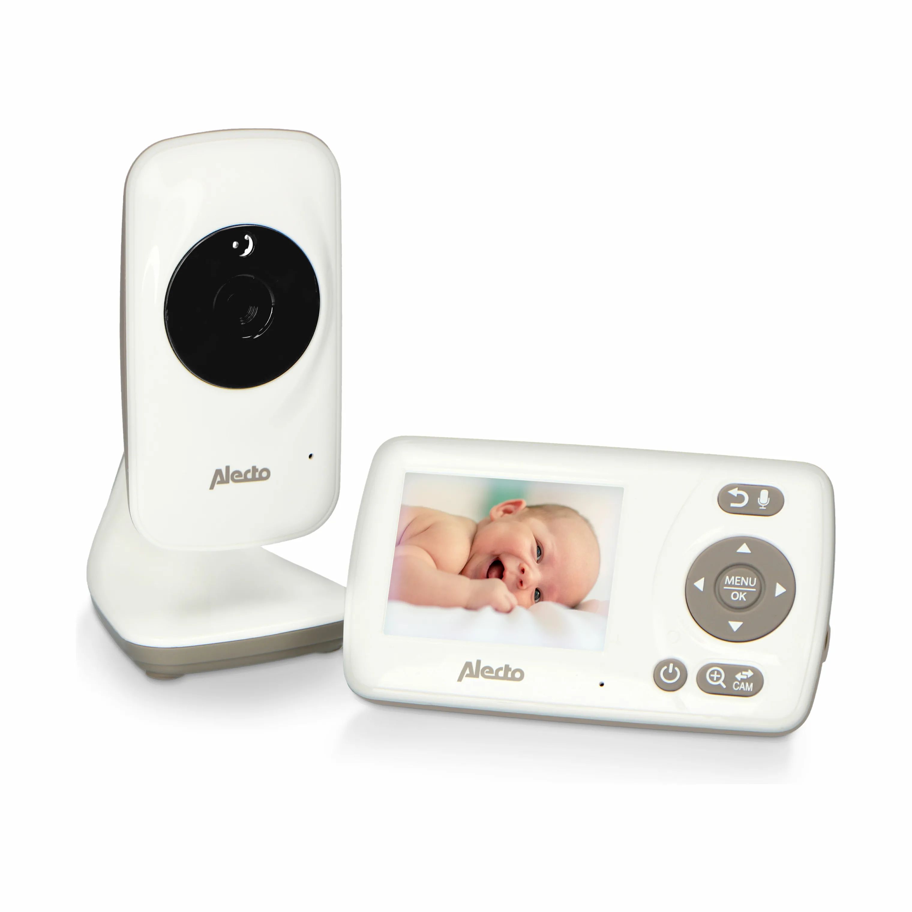 Alecto Baby Babyalarmer DVM-71 Babyalarm med video i Hvid, 1