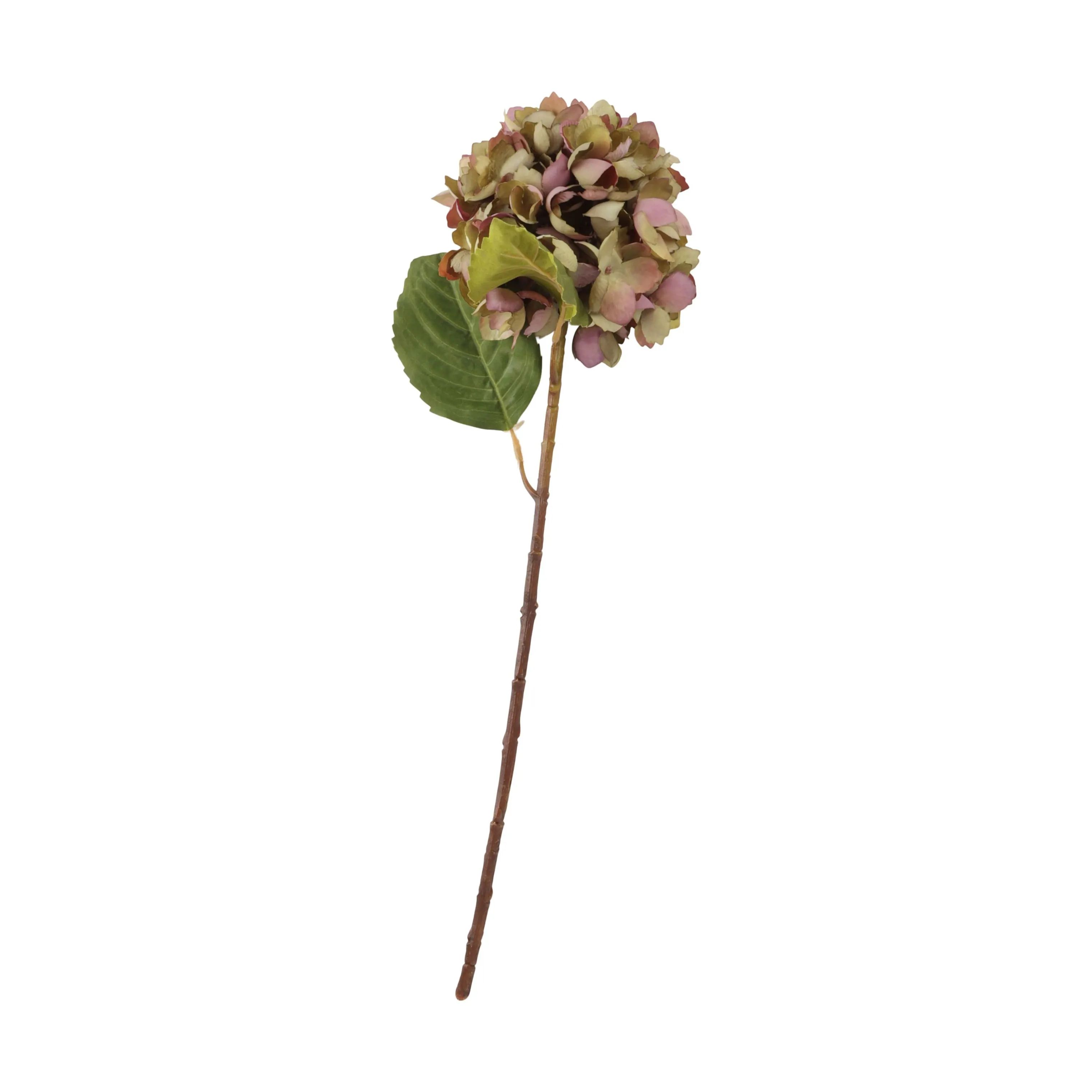 CASA Living Kunstige blomster Kunstig Blomst - Hortensia i Tørret grøn/lilla, 1