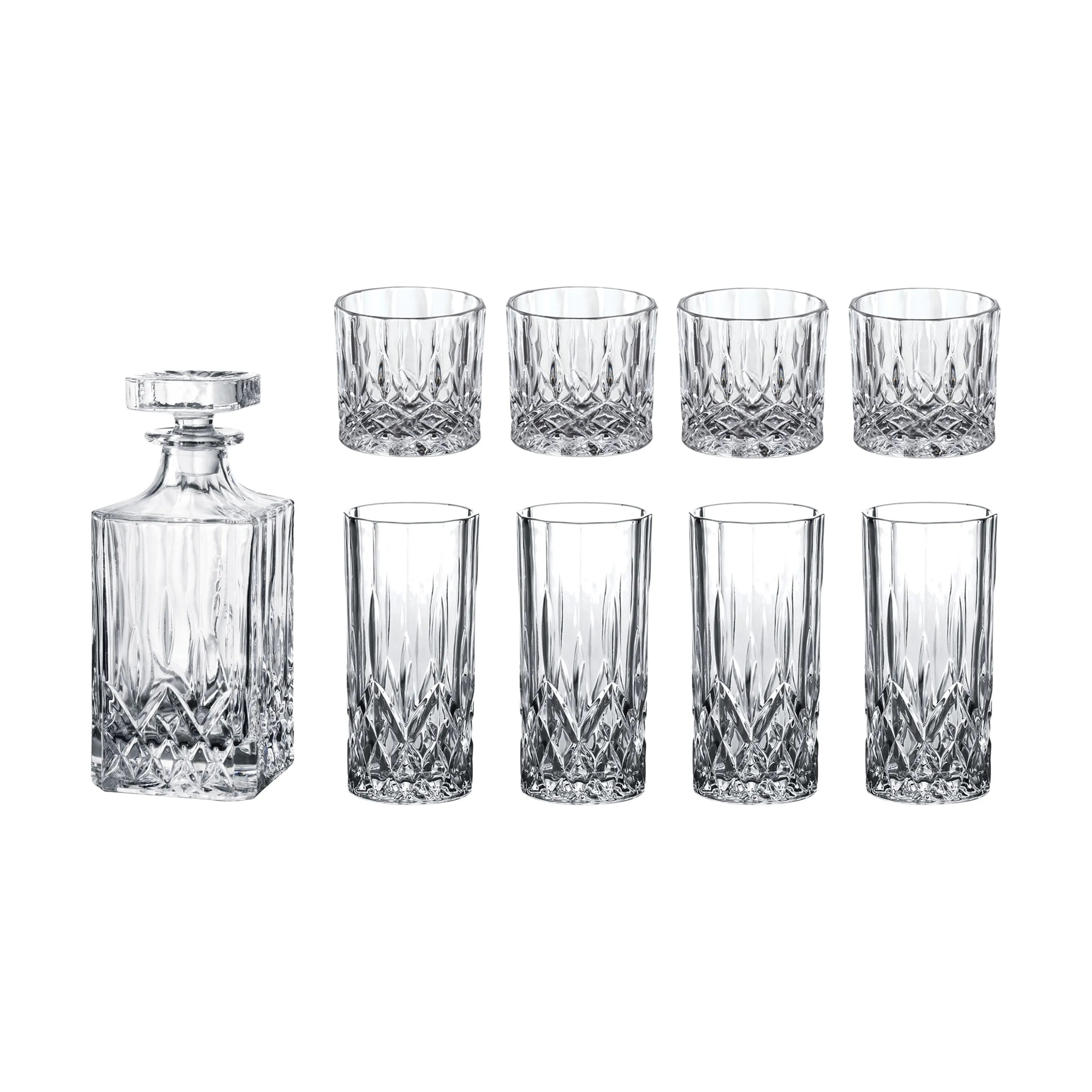 Aida Lowball glas Harvey Glassæt - 9 dele i Klar, 1
