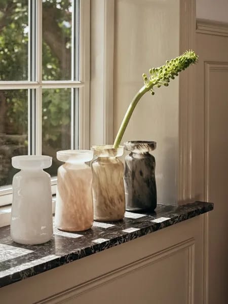 Broste Copenhagen Vaser Solai Vase i Grå, 19,5 cm, 2