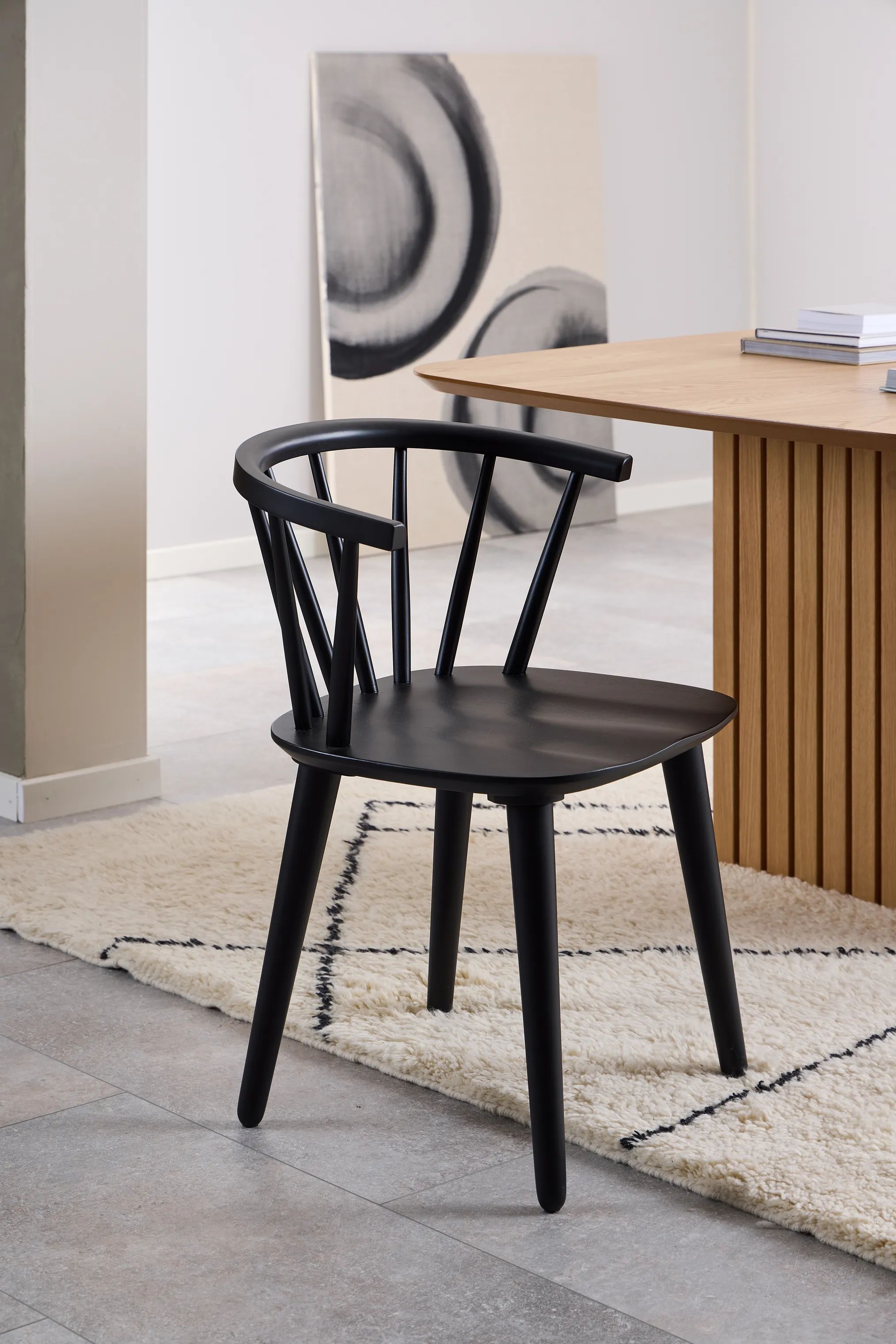 CASA Living Spisebordsstole Ida Spisebordsstol - 2 stk i Mat sort, 2