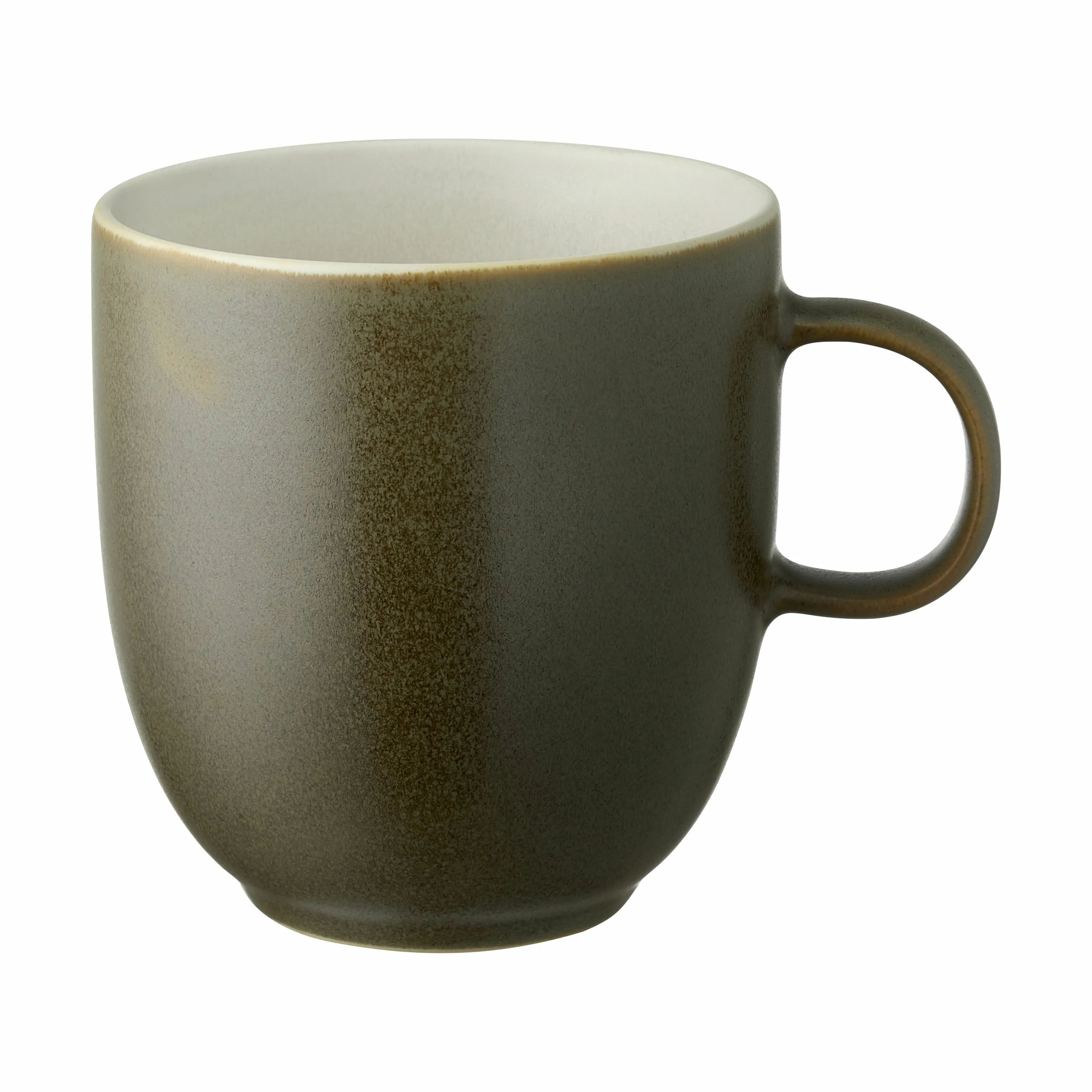 Studio Round Krus og kopper med hank North Krus i Matte moss/matte white, 1
