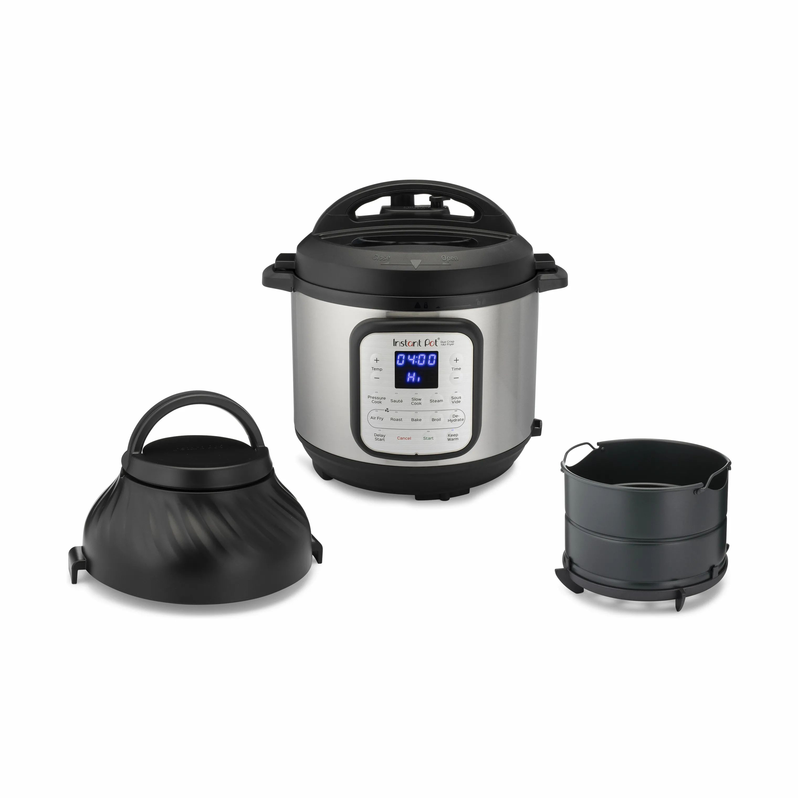 Instant Slowcookere og multicookere Duo Crisp 8 + Airfryer i Sort/sølvfarvet, 4