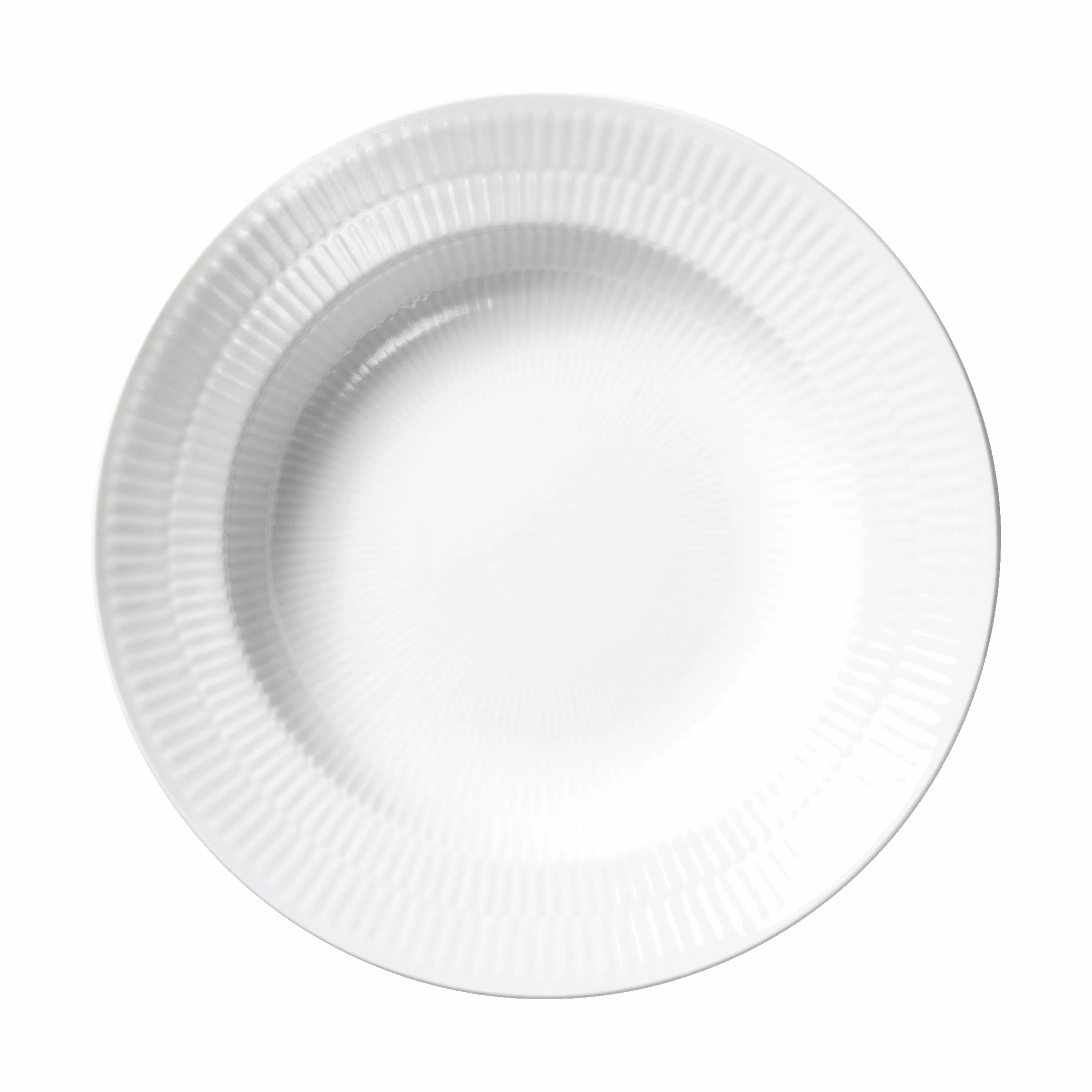 Royal Copenhagen Pastatallerkener Hvid Riflet Pastatallerken i Hvid, 1