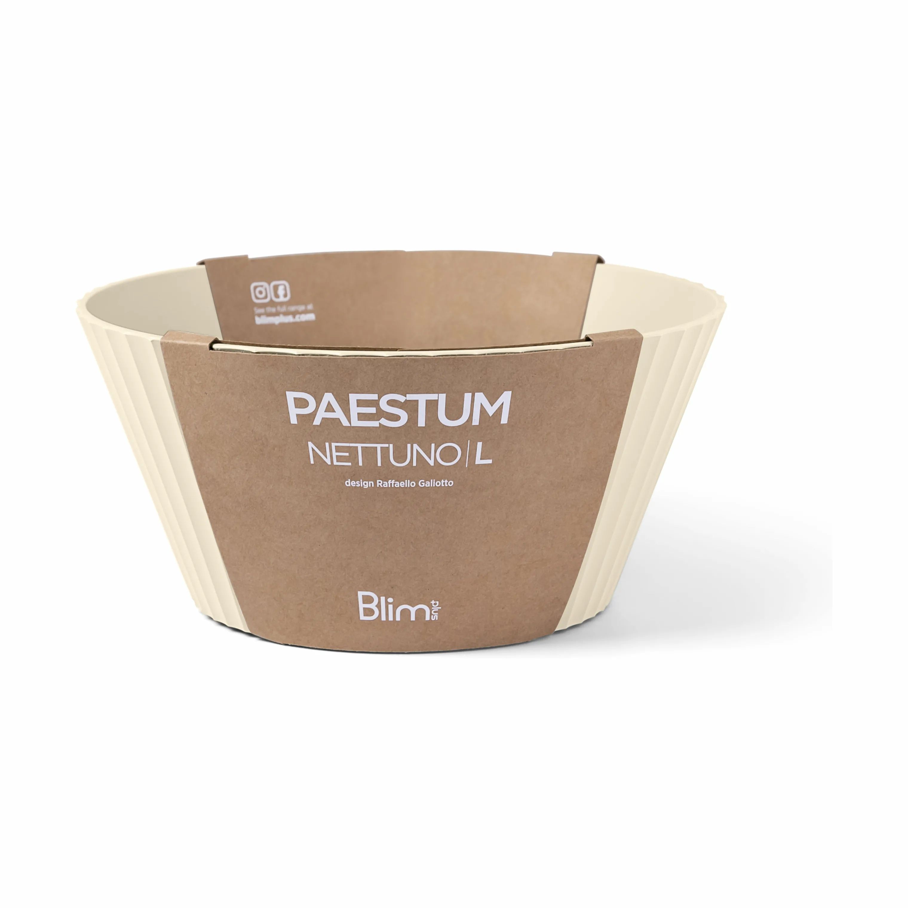 Blimplus Serveringsskåle Ciotola Nettuno Skål i Brown sugar, 25 cm, 2