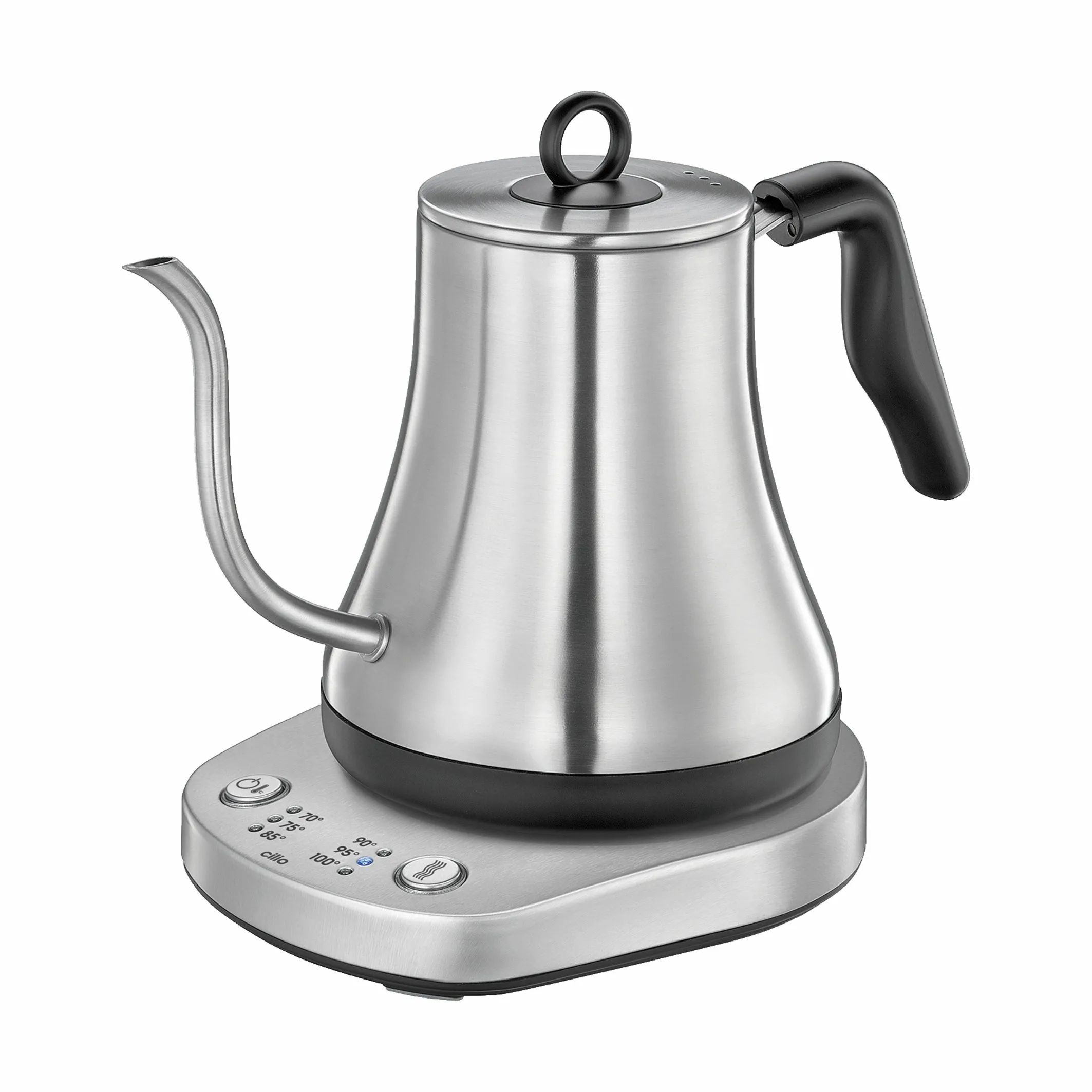 Cilio Elkedler Cilio Kaffe Pour-over vandkedel "Lucca" i Sølvfarvet, 1