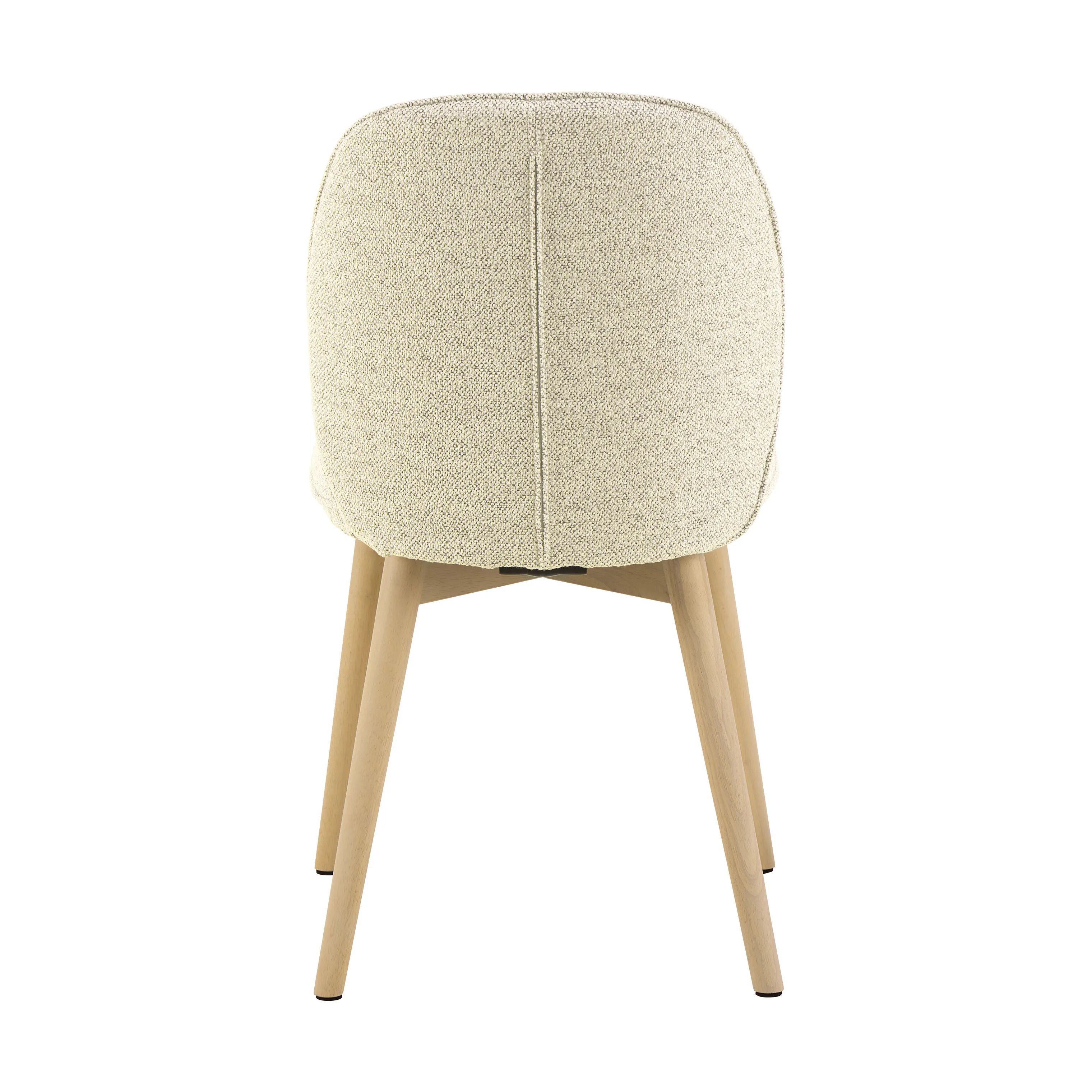 CASA Living Spisebordsstole Cindy Spisebordsstol - 2 stk i Creme/hvidpigmenteret, 6