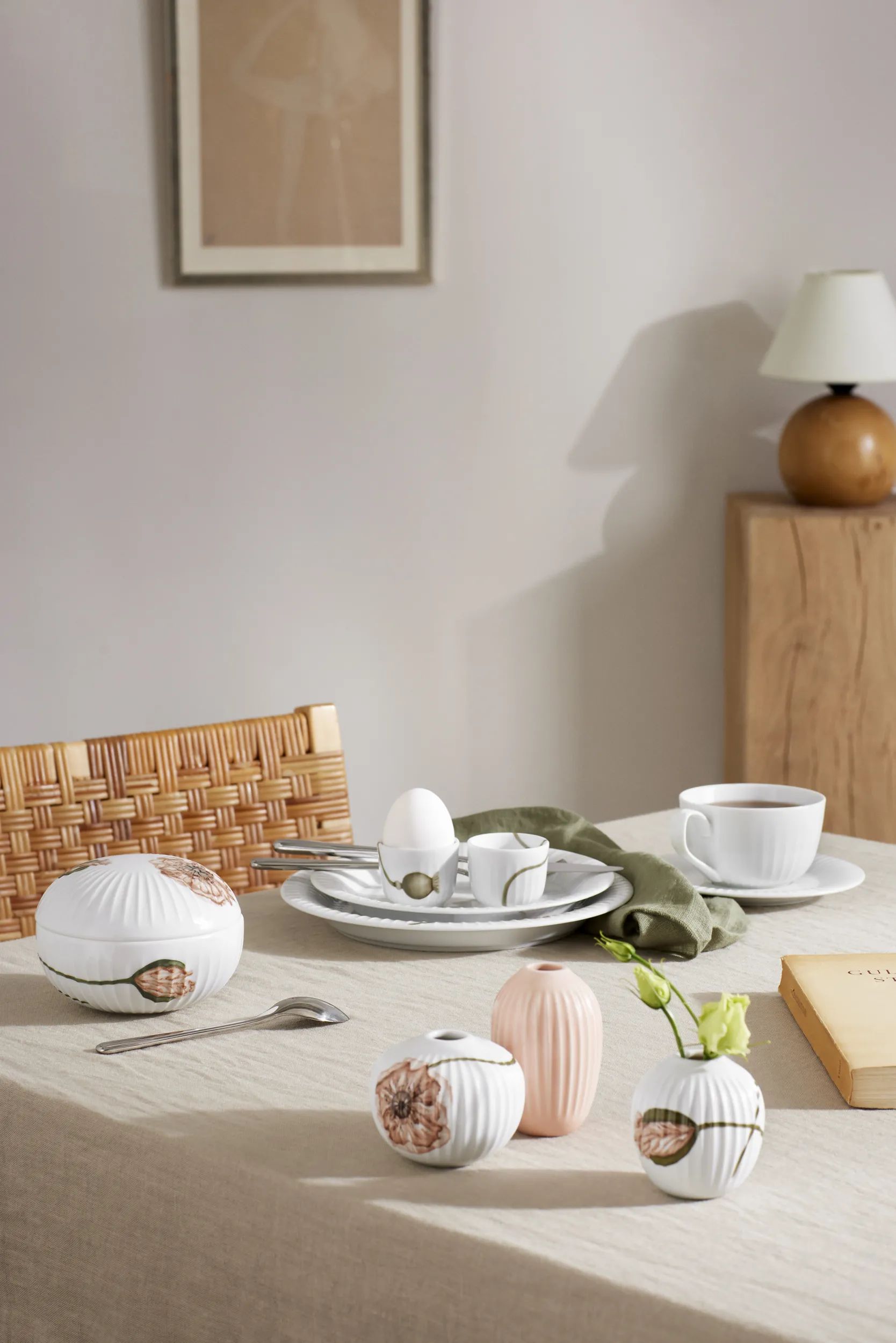 Kähler Vaser Hammershøi Poppy Vase - 3 stk. i hvid, 3
