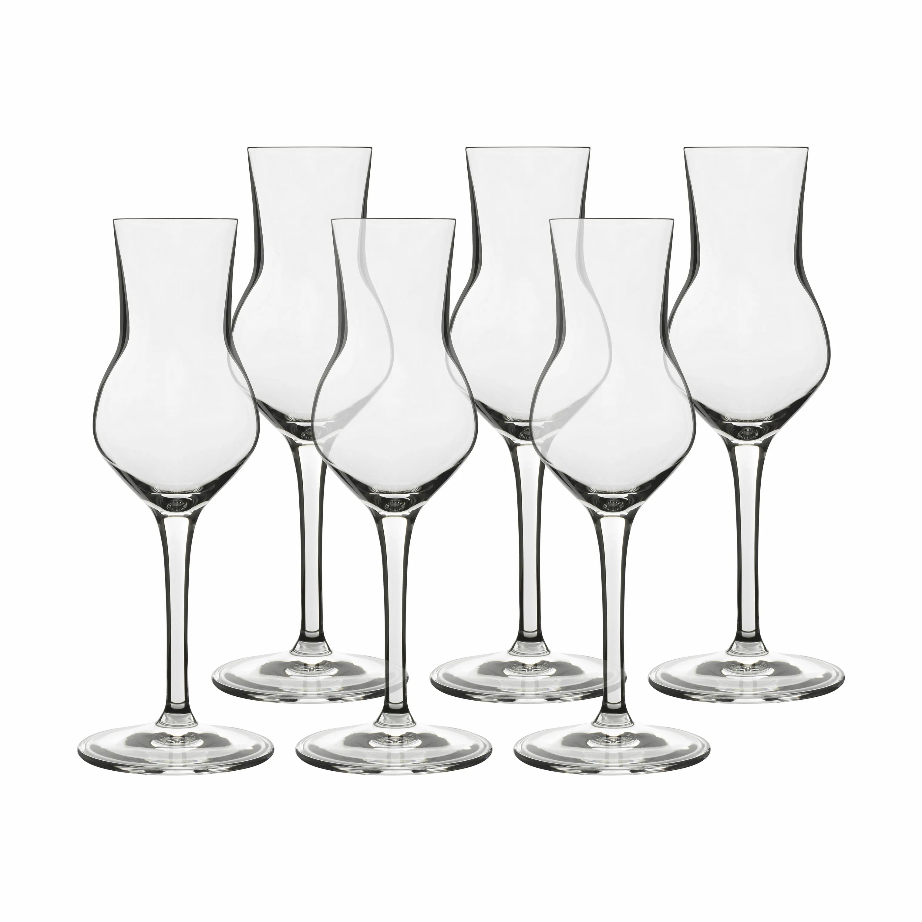 Luigi Bormioli Rom- og spiritusglas LB Atelier Atelier Grappaglas - 6 stk. i Klar, 8 cl, 1