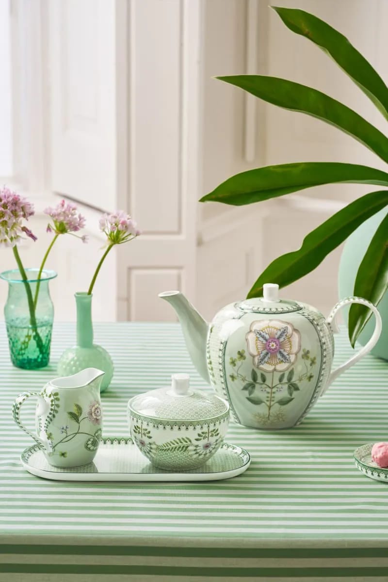 PIP Studio Mælke- og flødekander Lily & Lotus Kande i Lysegrøn, 3