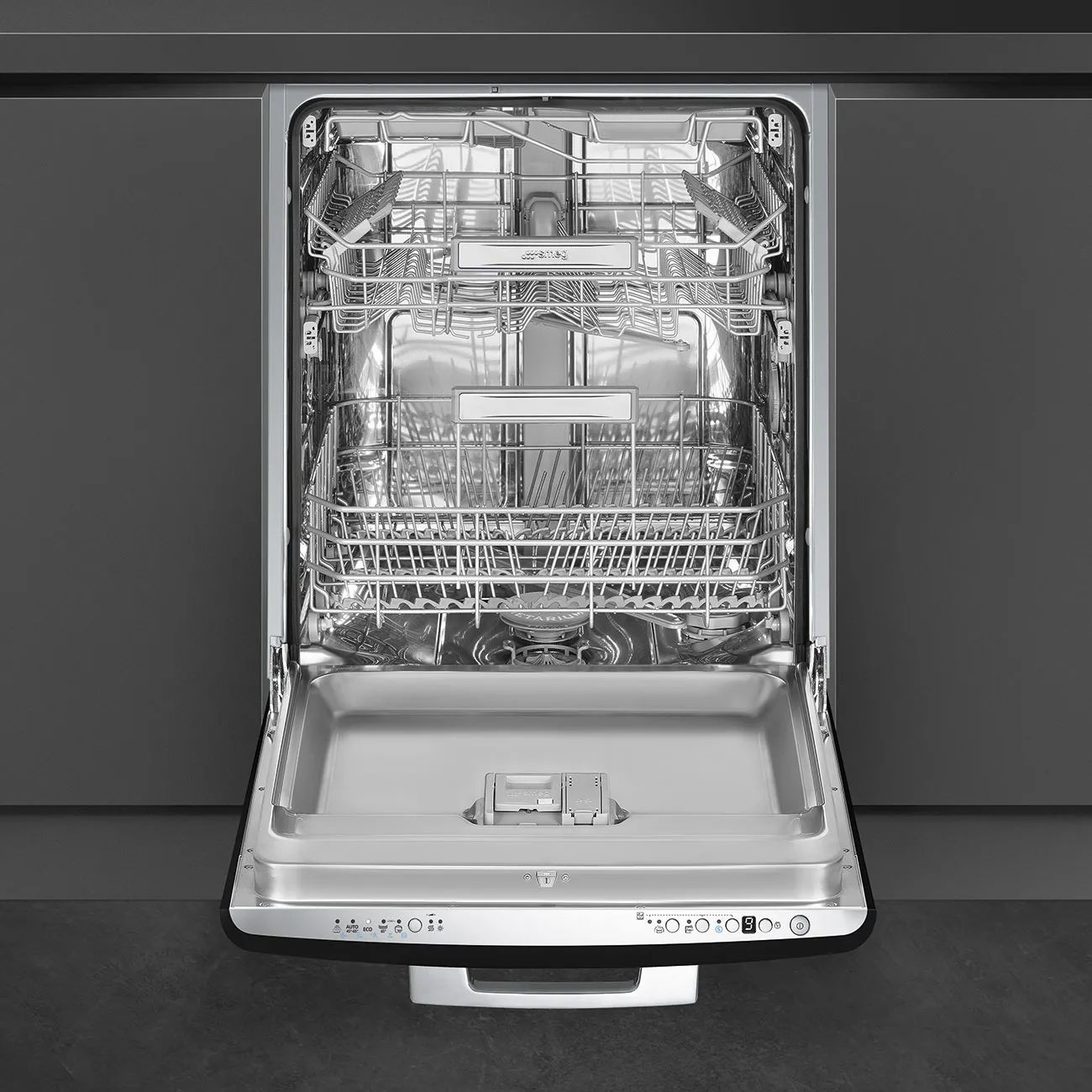 Smeg Opvaskemaskiner 50's Style Opvaskemaskine i Sort, 2