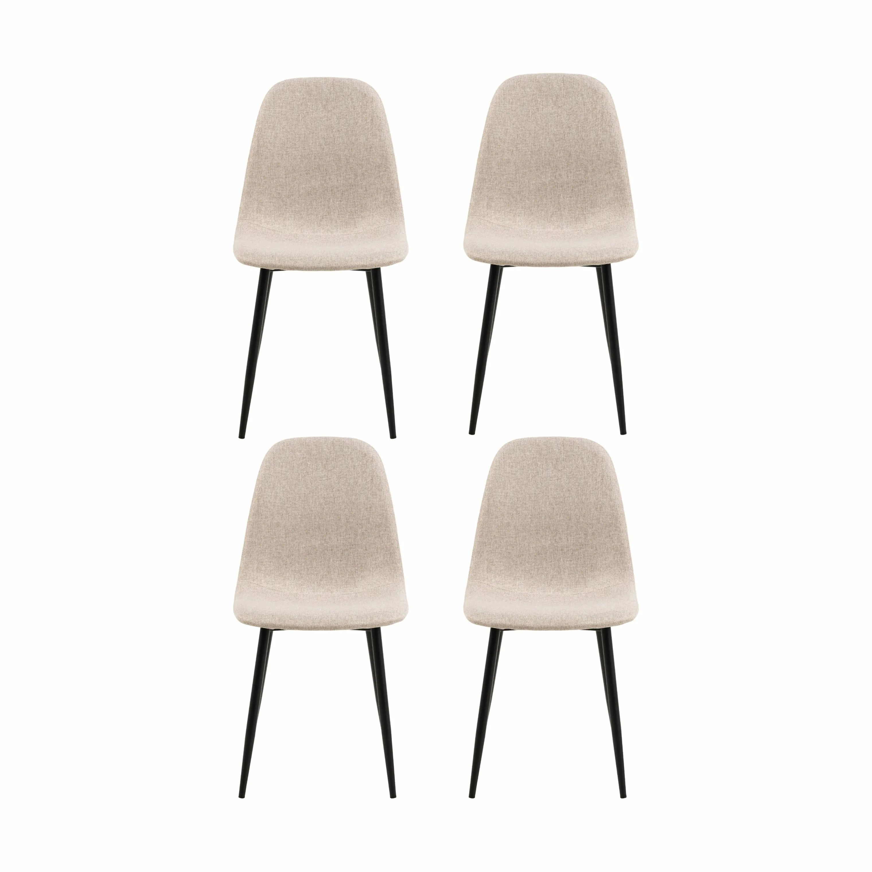 CASA Living Spisebordsstole Celia Spisebordsstol - 4 stk. i Beige, 1