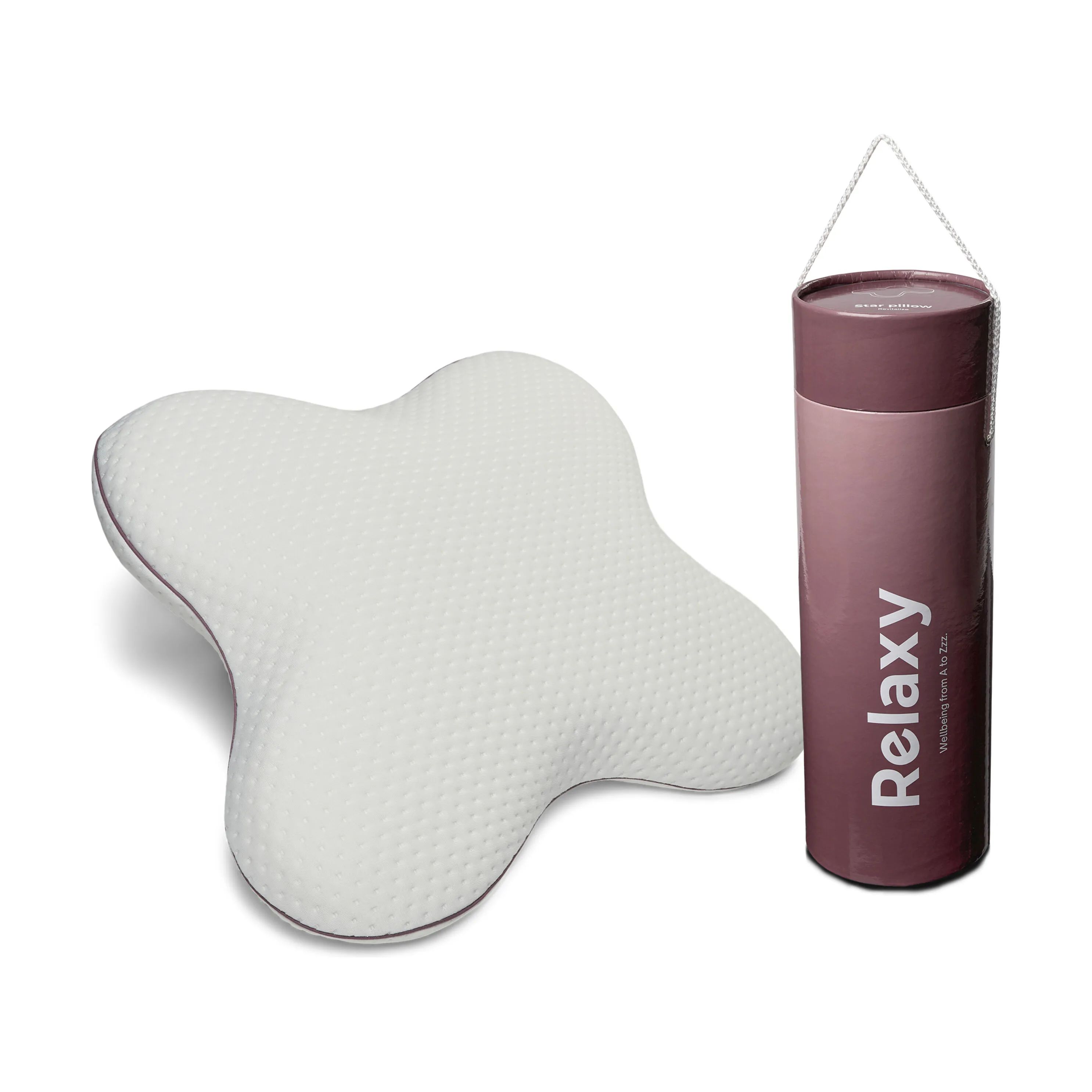 Relaxy Hovedpuder Star Memoryfoam Hovedpude i Hvid, 3